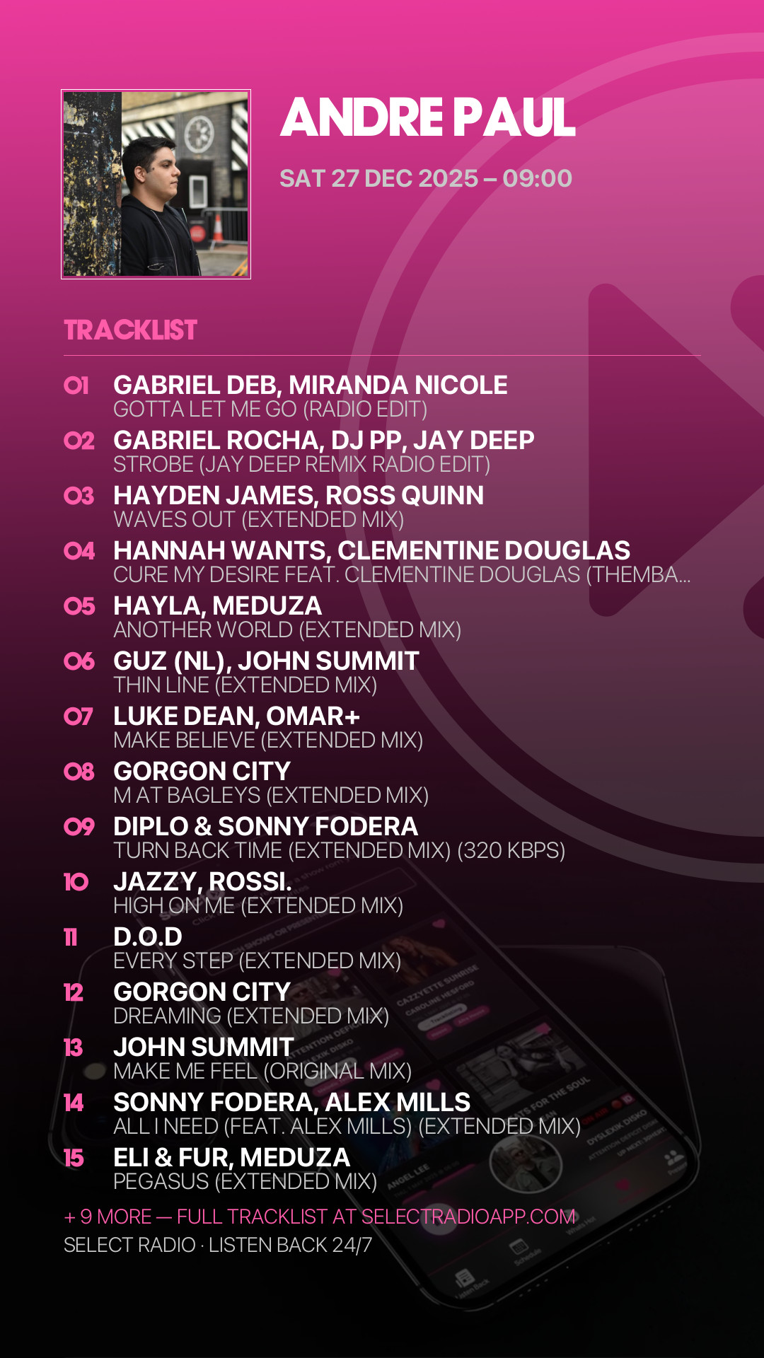 Tracklist Story Preview