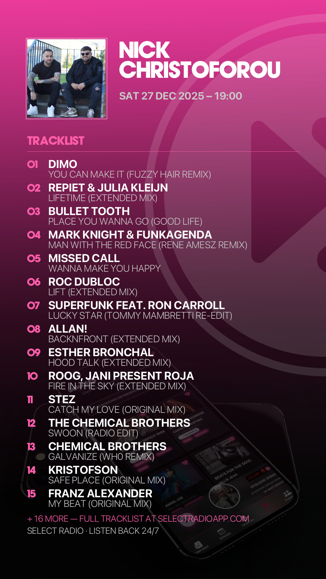 Tracklist Story Preview