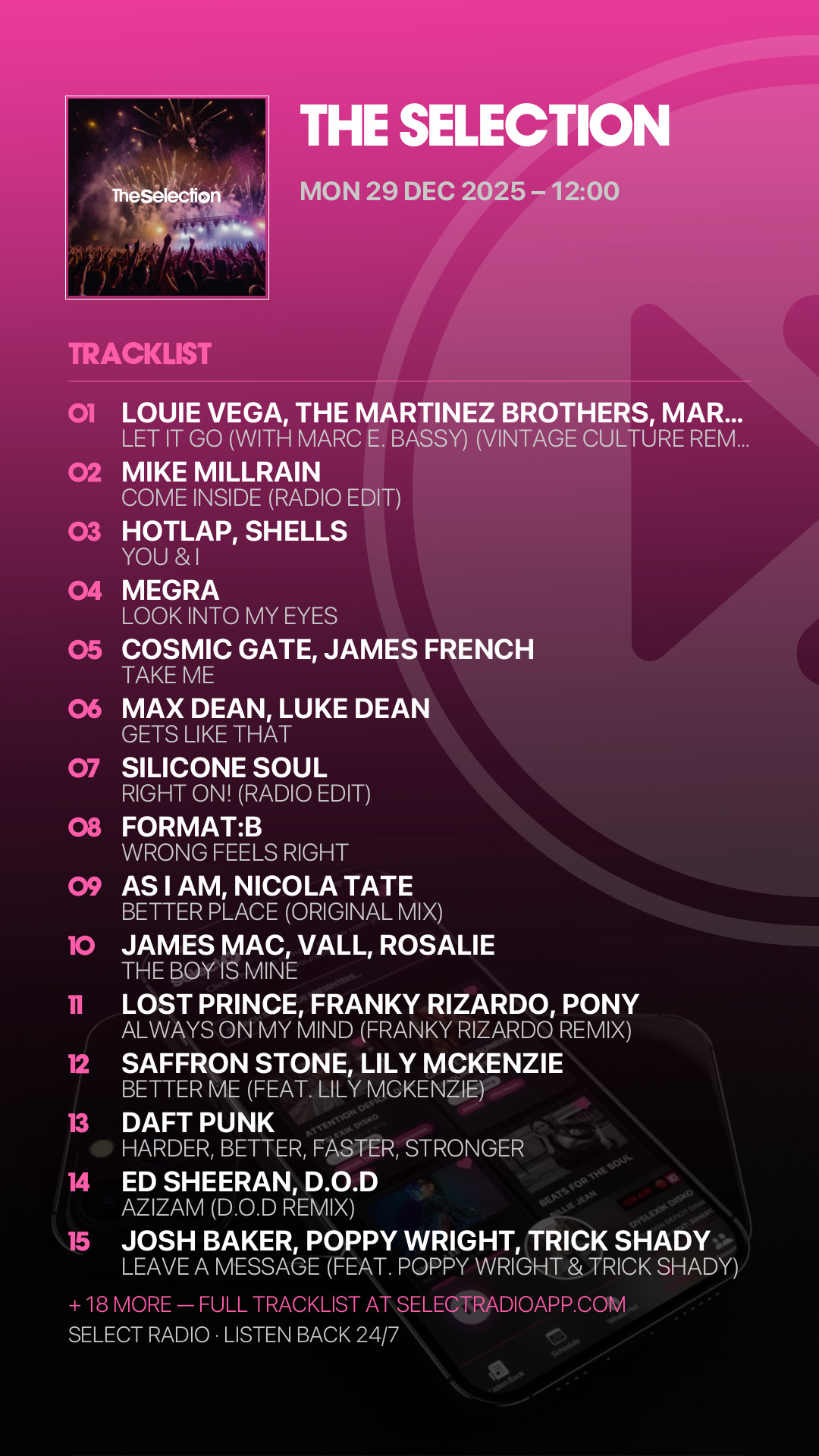 Tracklist Story Preview