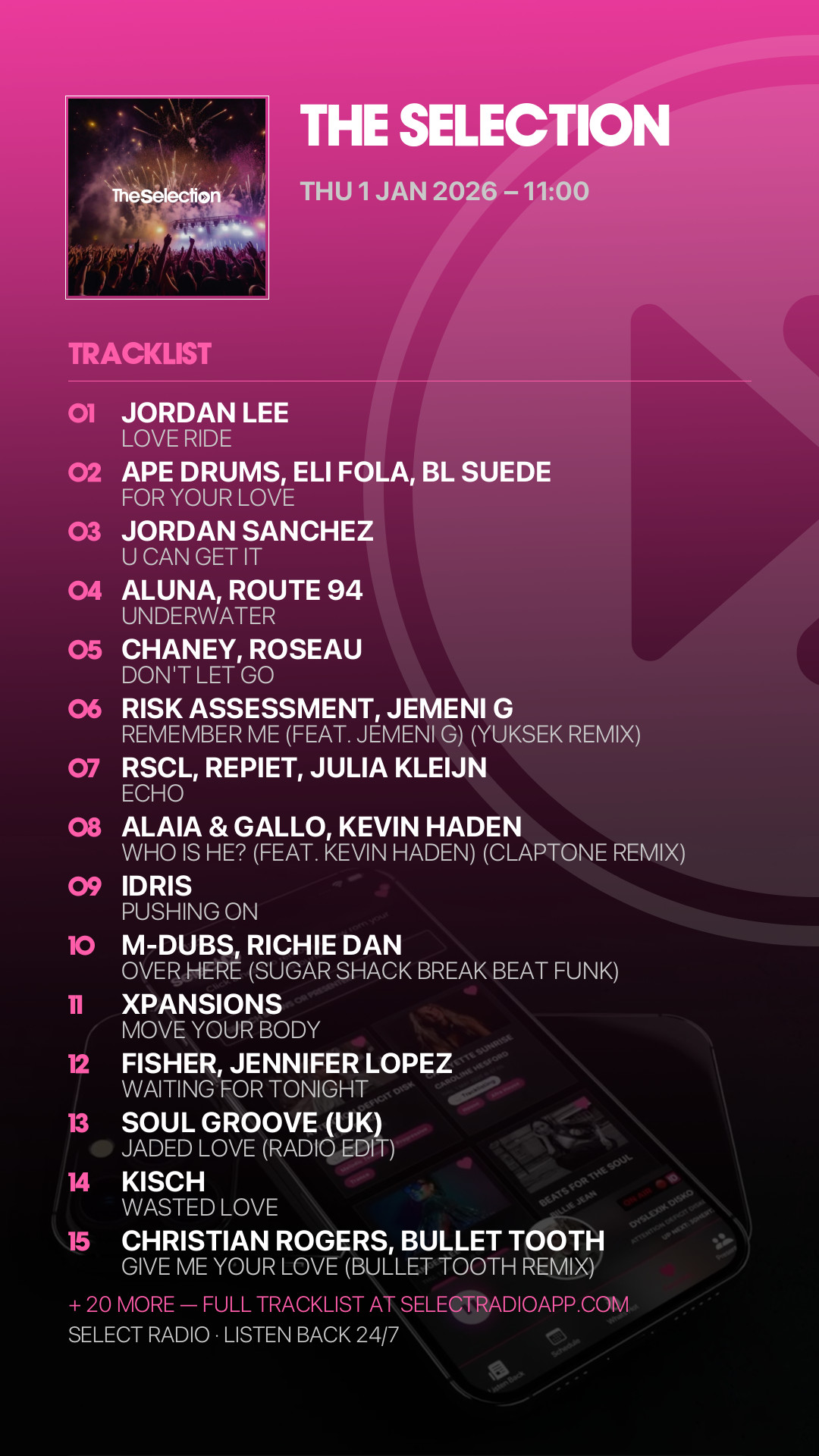 Tracklist Story Preview
