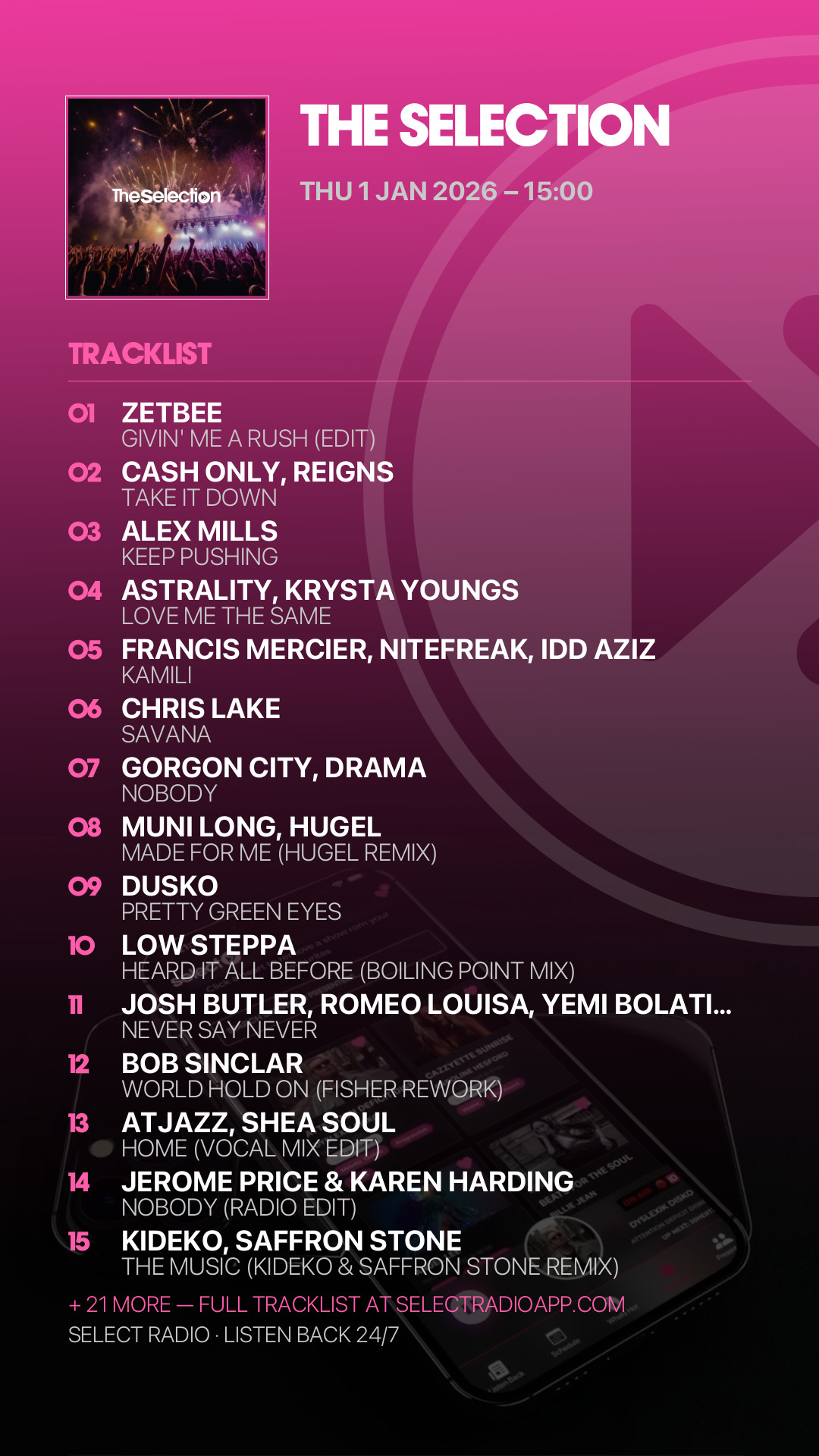 Tracklist Story Preview