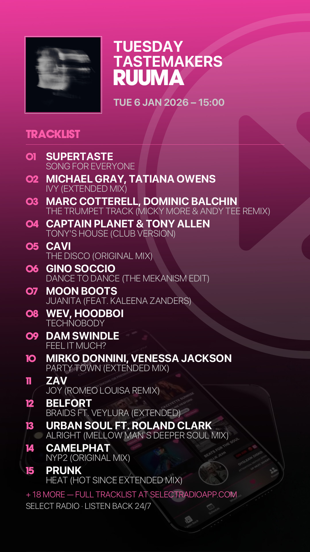 Tracklist Story Preview