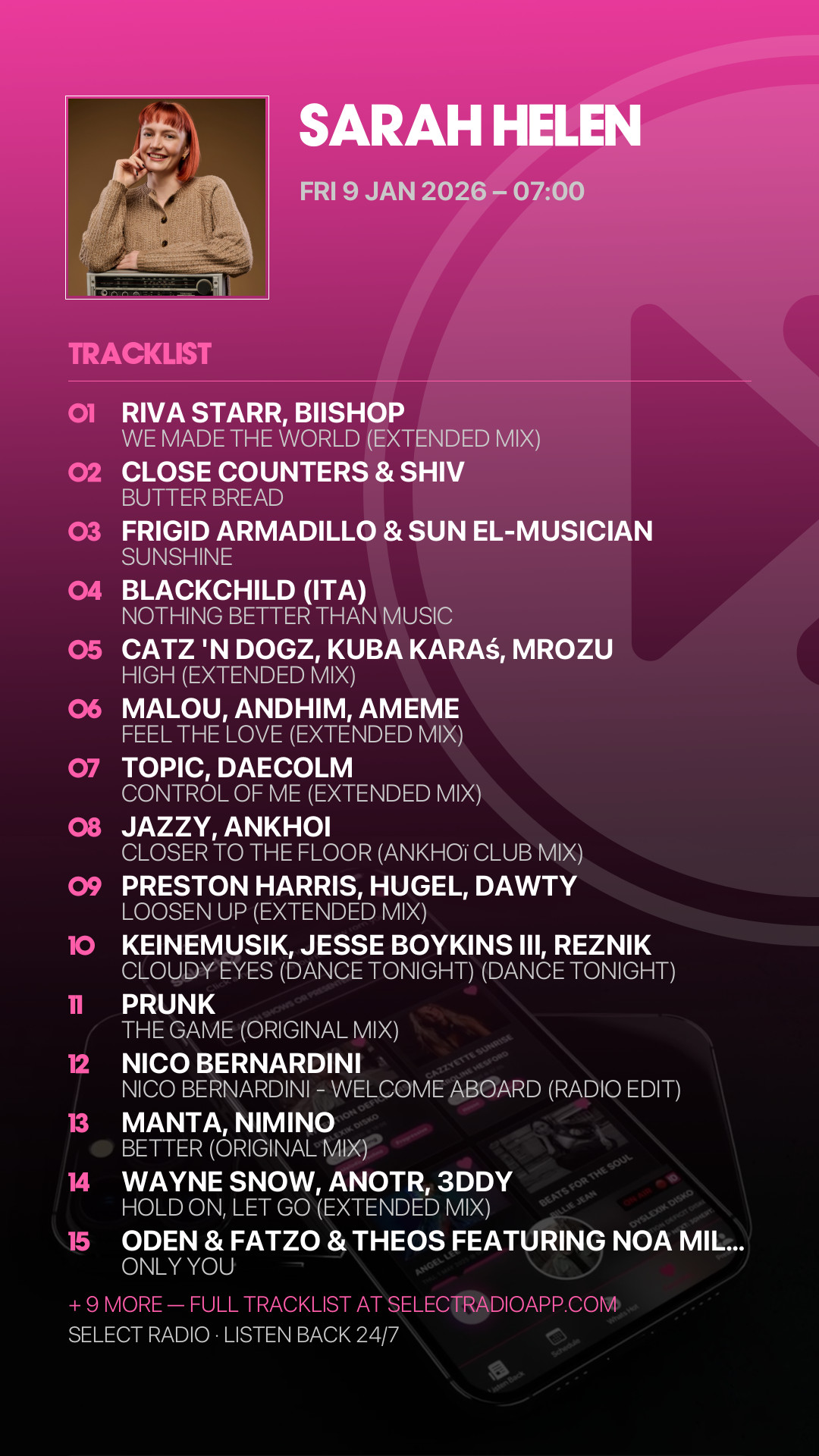 Tracklist Story Preview