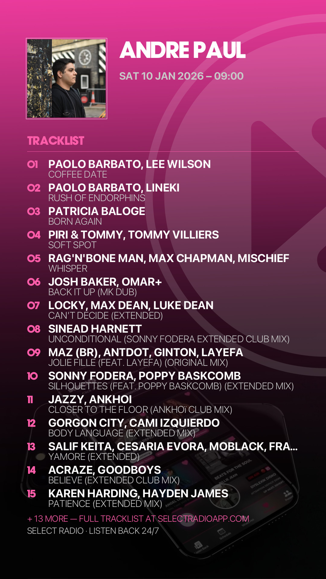 Tracklist Story Preview