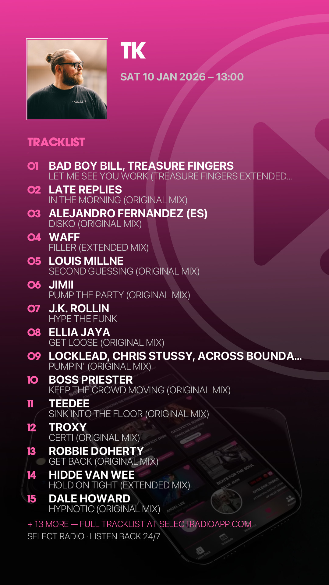 Tracklist Story Preview