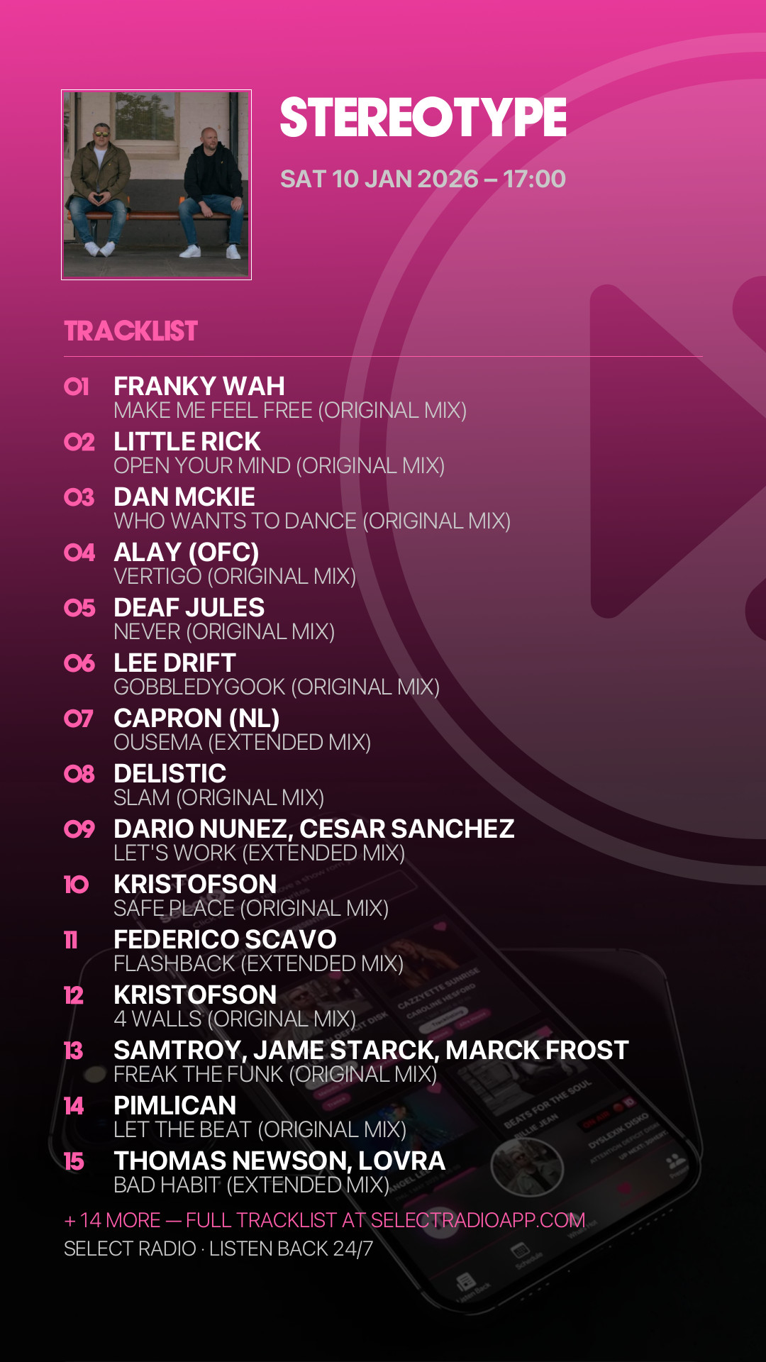 Tracklist Story Preview