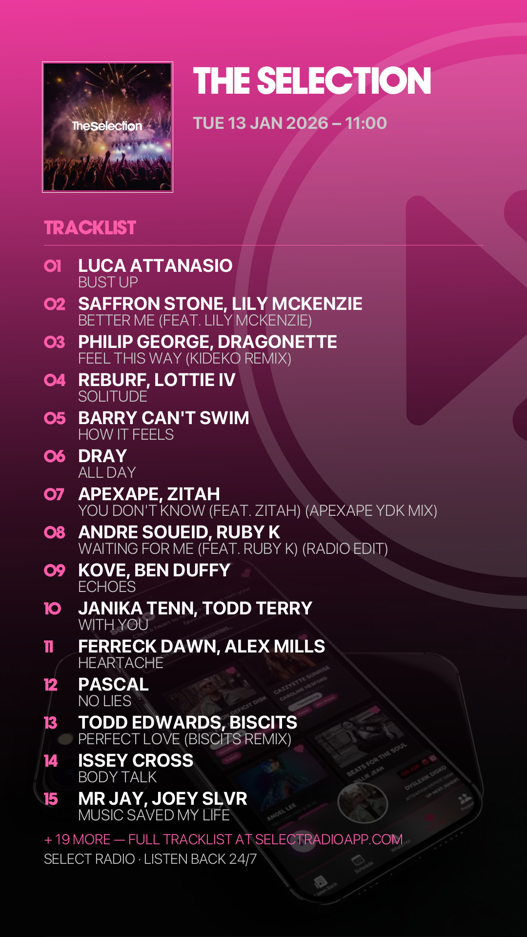 Tracklist Story Preview