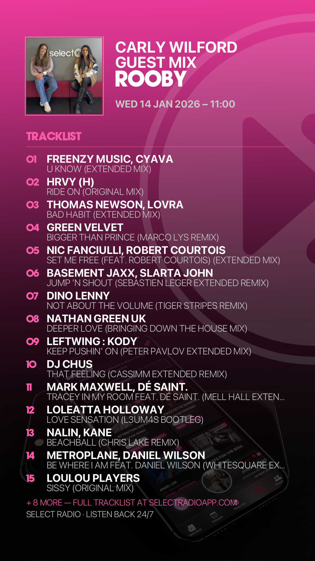 Tracklist Story Preview