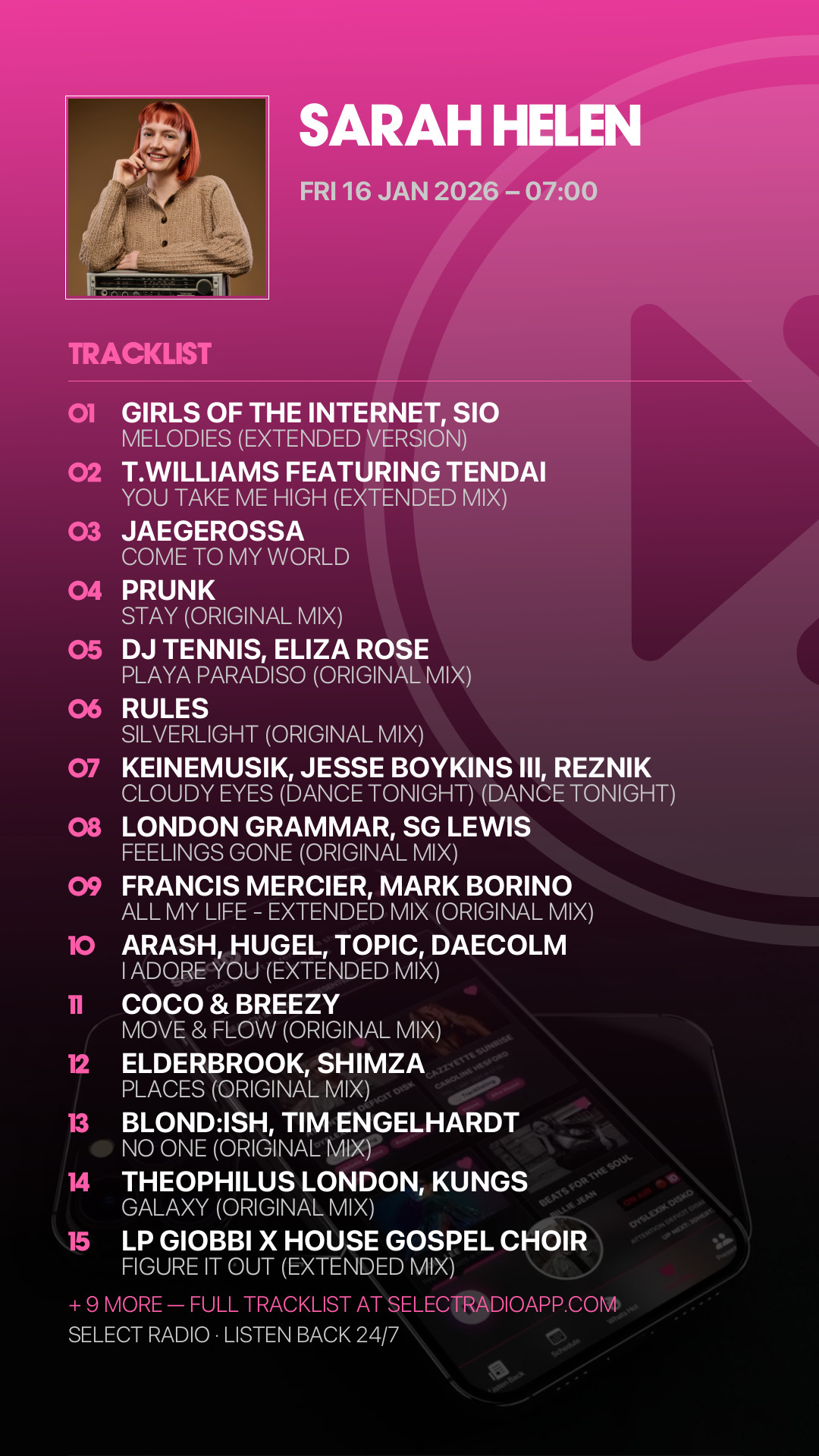 Tracklist Story Preview
