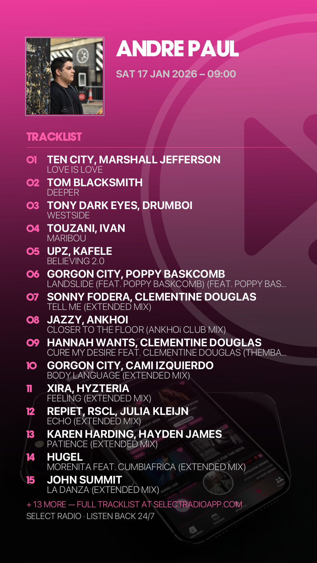 Tracklist Story Preview