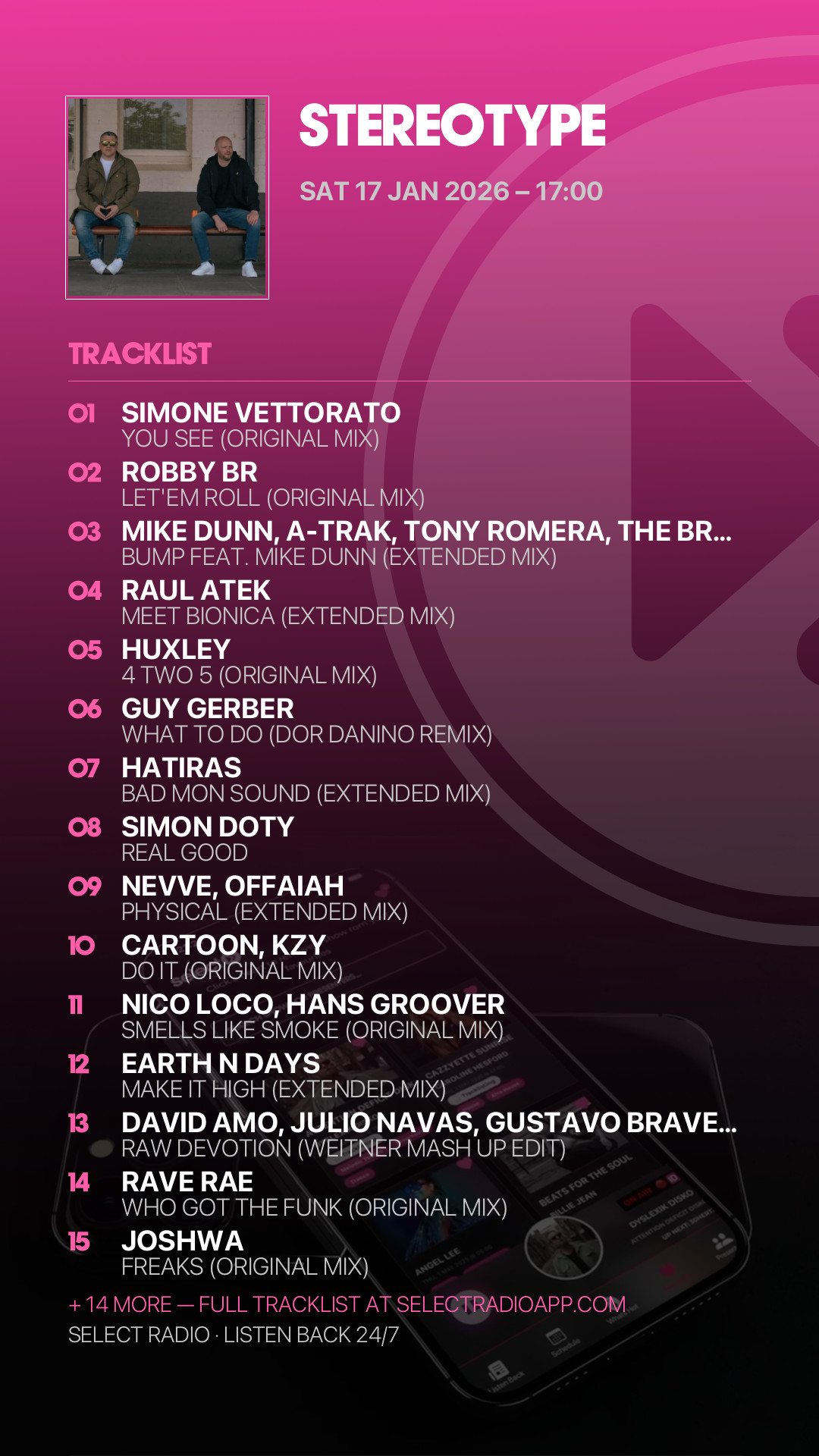 Tracklist Story Preview