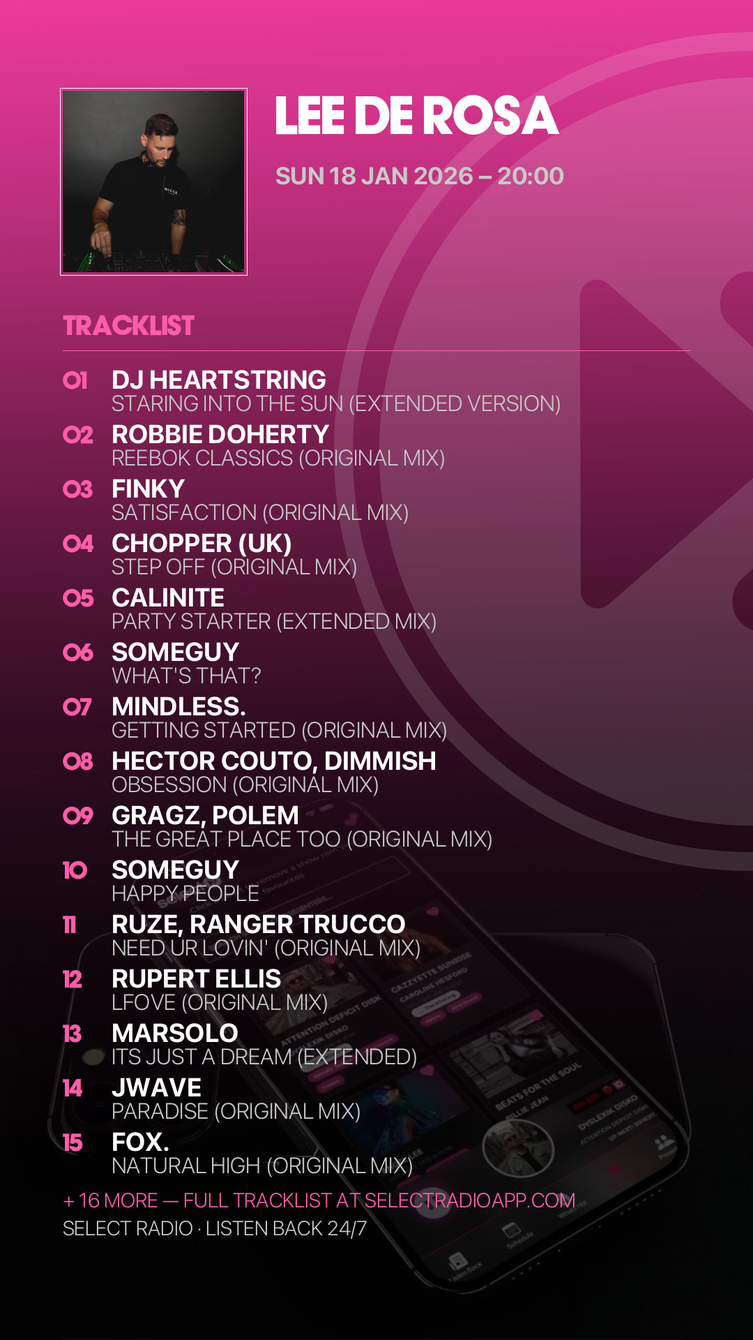 Tracklist Story Preview