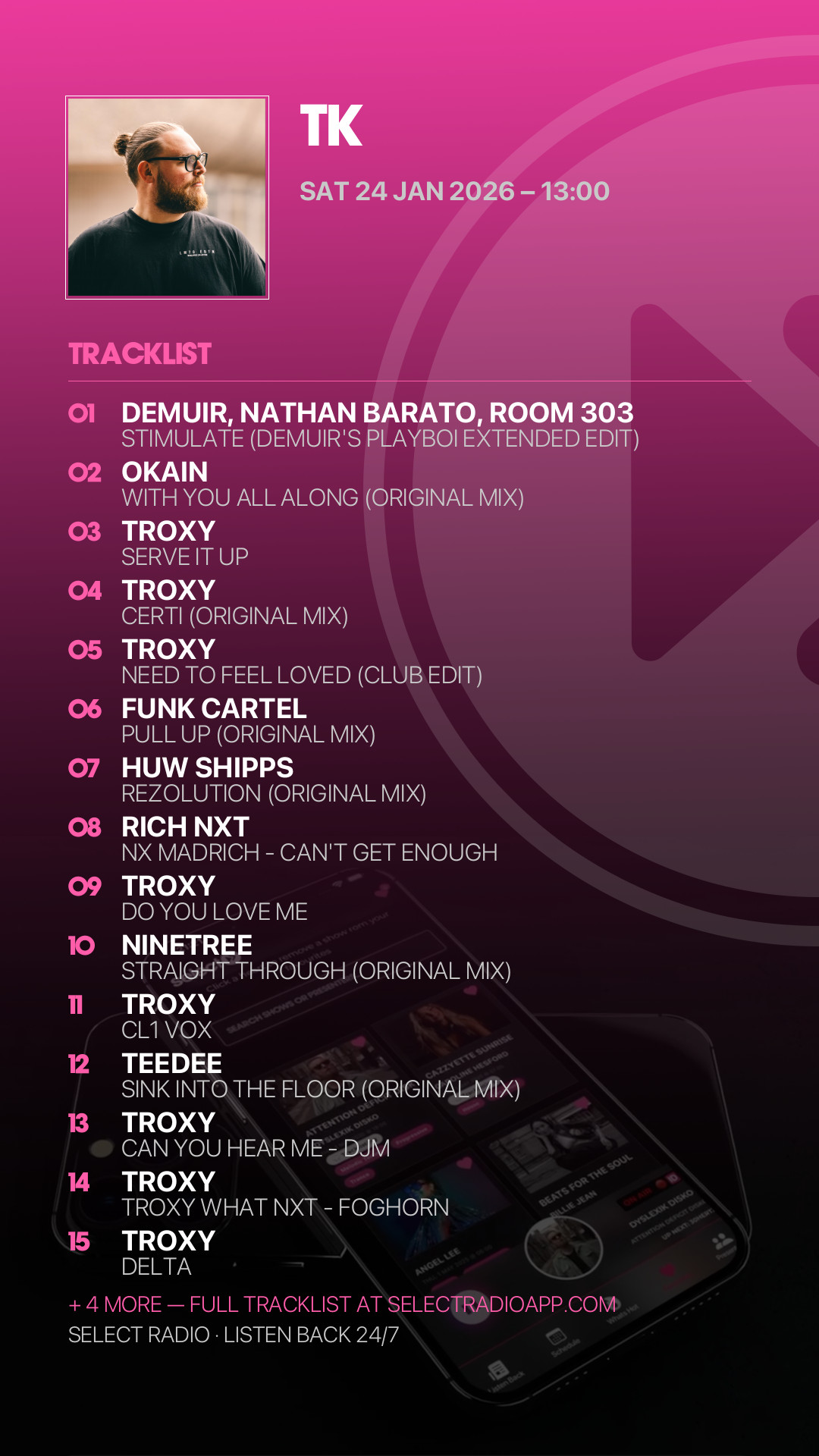 Tracklist Story Preview
