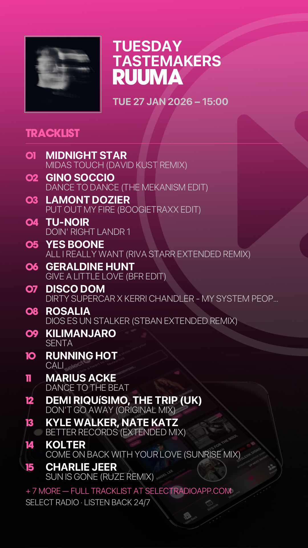 Tracklist Story Preview