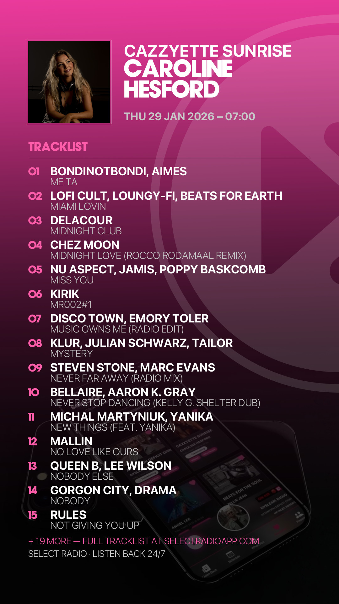 Tracklist Story Preview