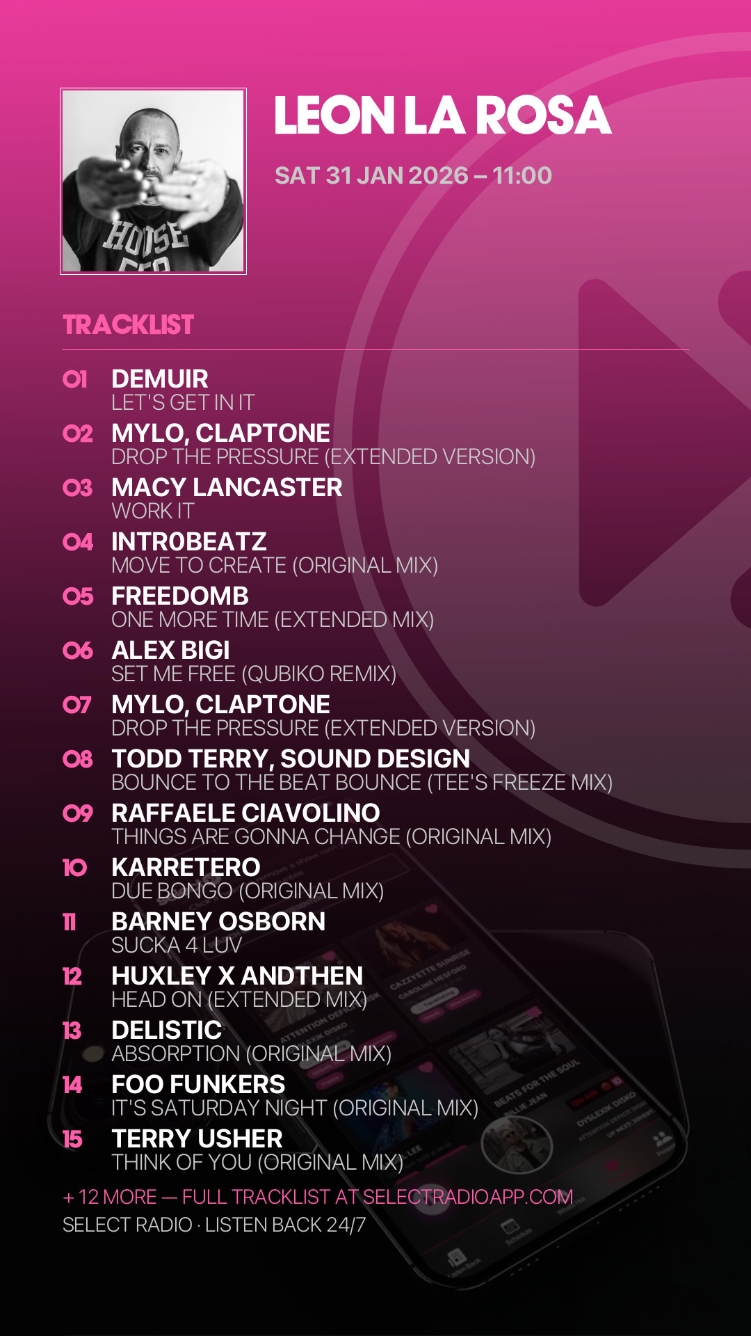 Tracklist Story Preview
