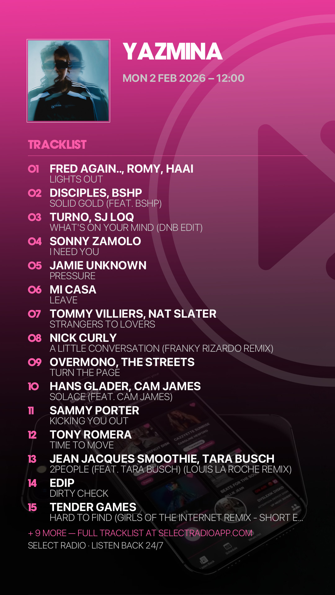 Tracklist Story Preview