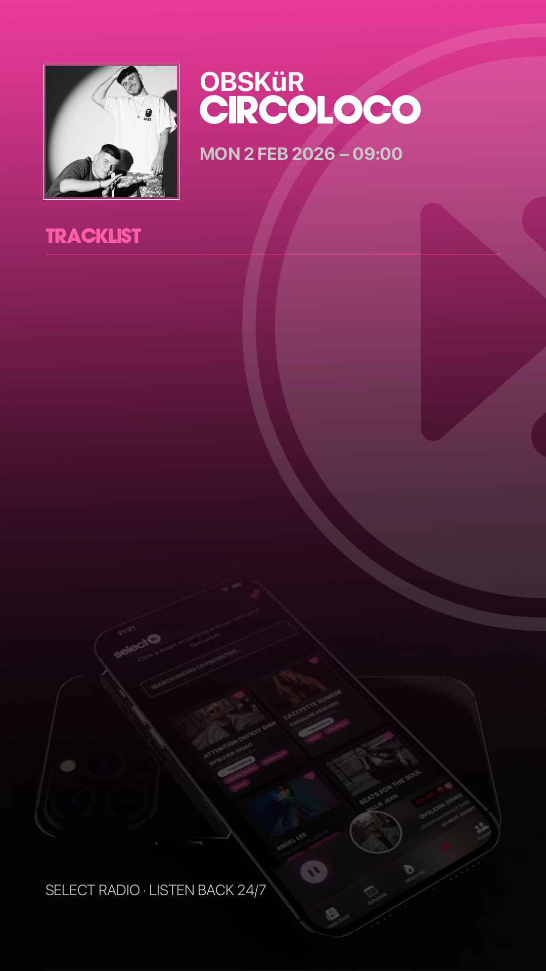 Tracklist Story Preview