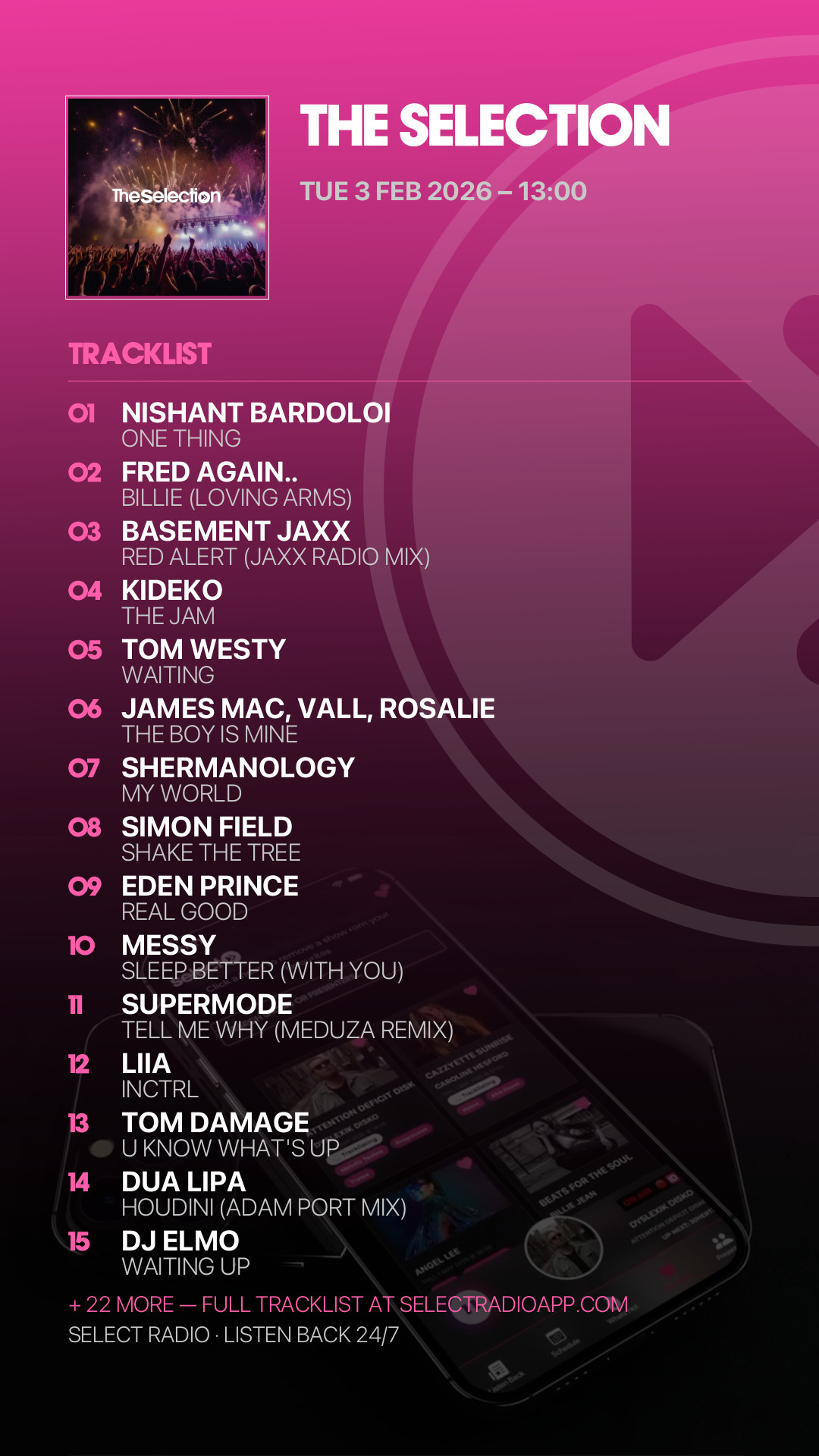 Tracklist Story Preview