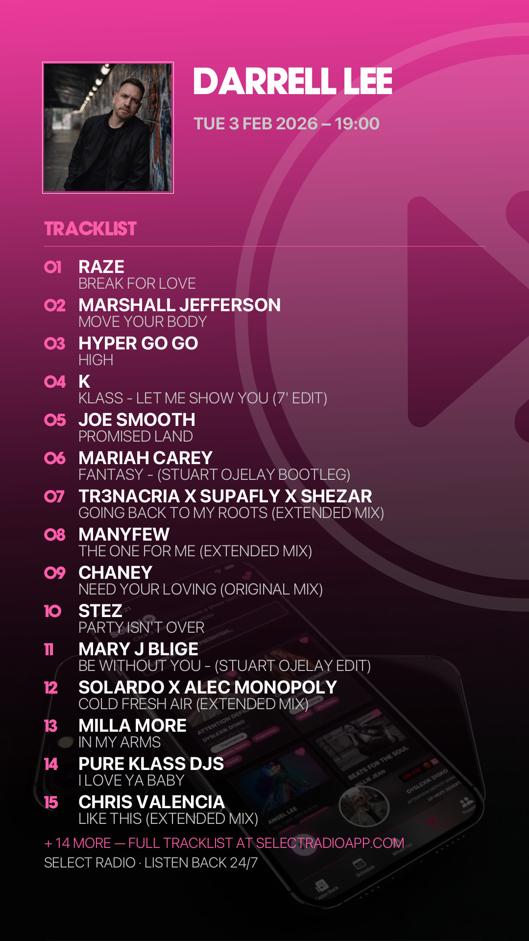 Tracklist Story Preview
