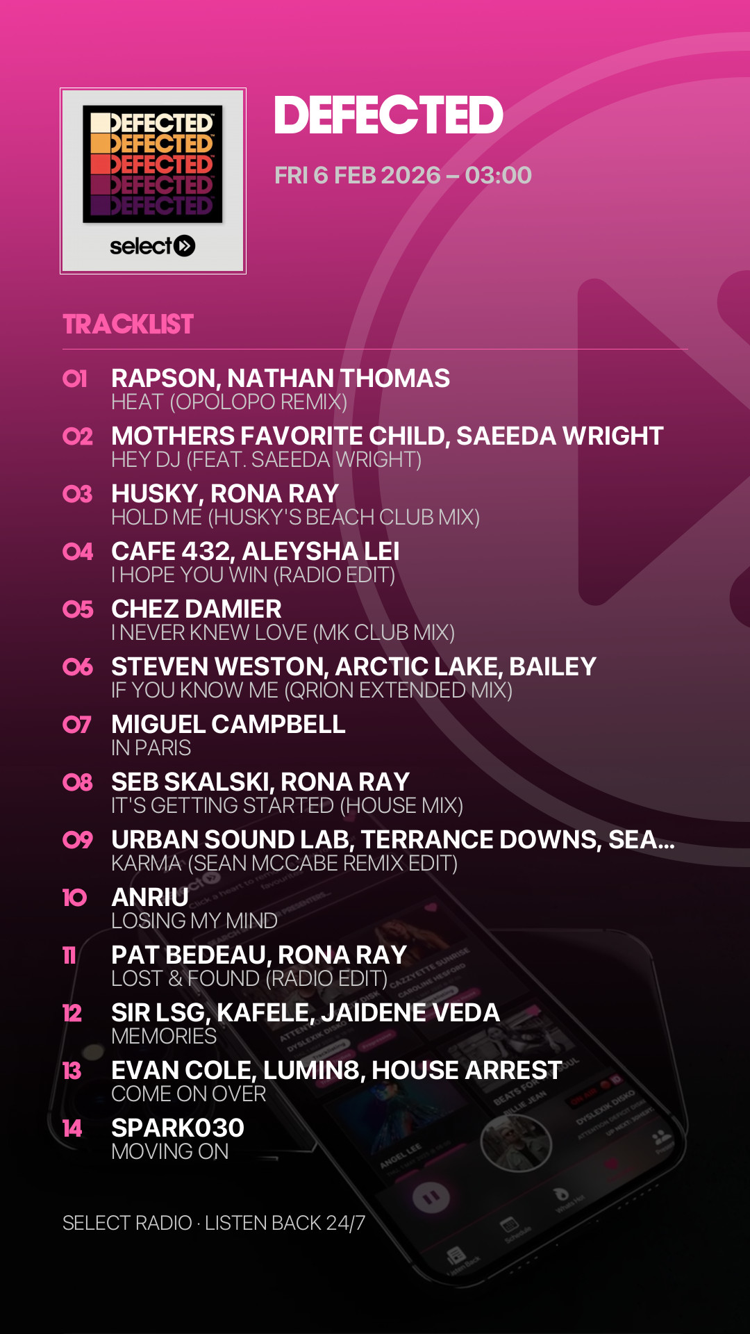 Tracklist Story Preview