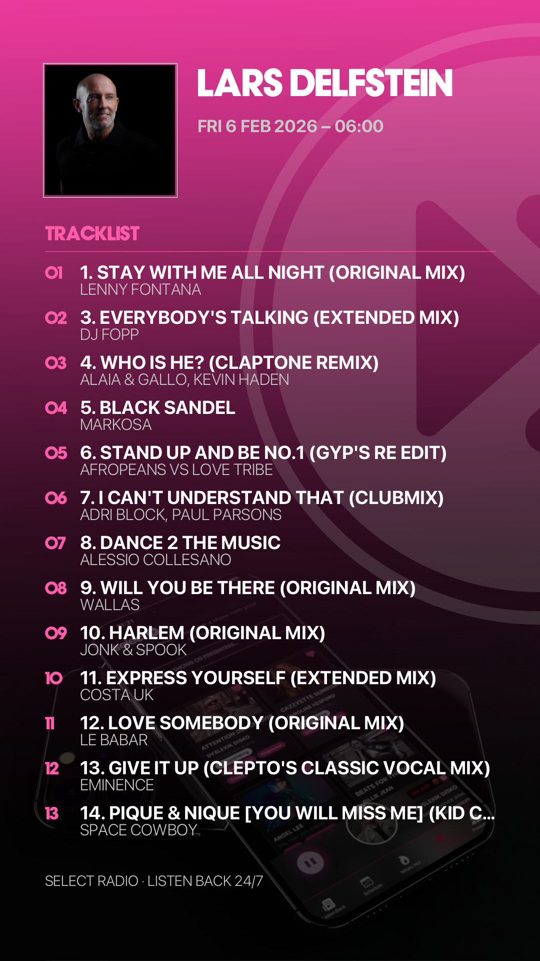 Tracklist Story Preview