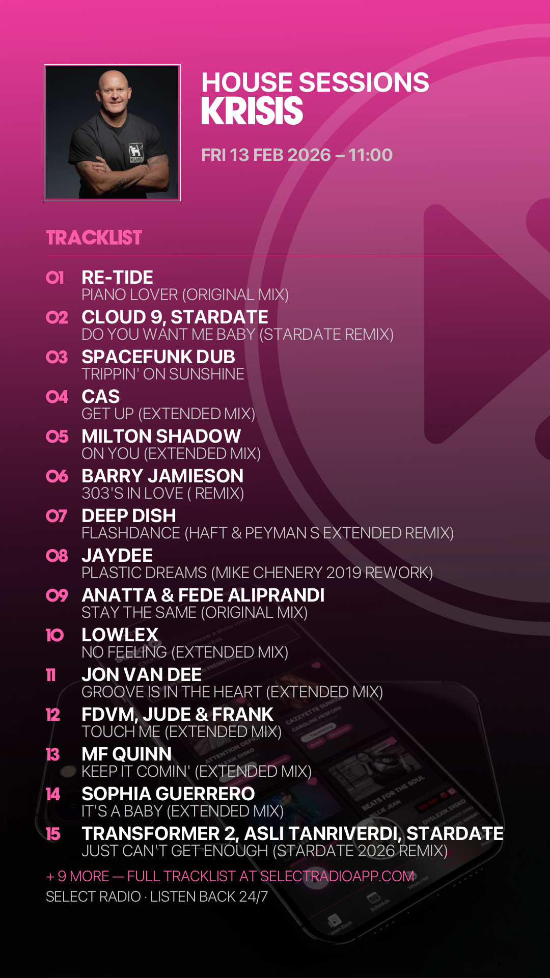 Tracklist Story Preview