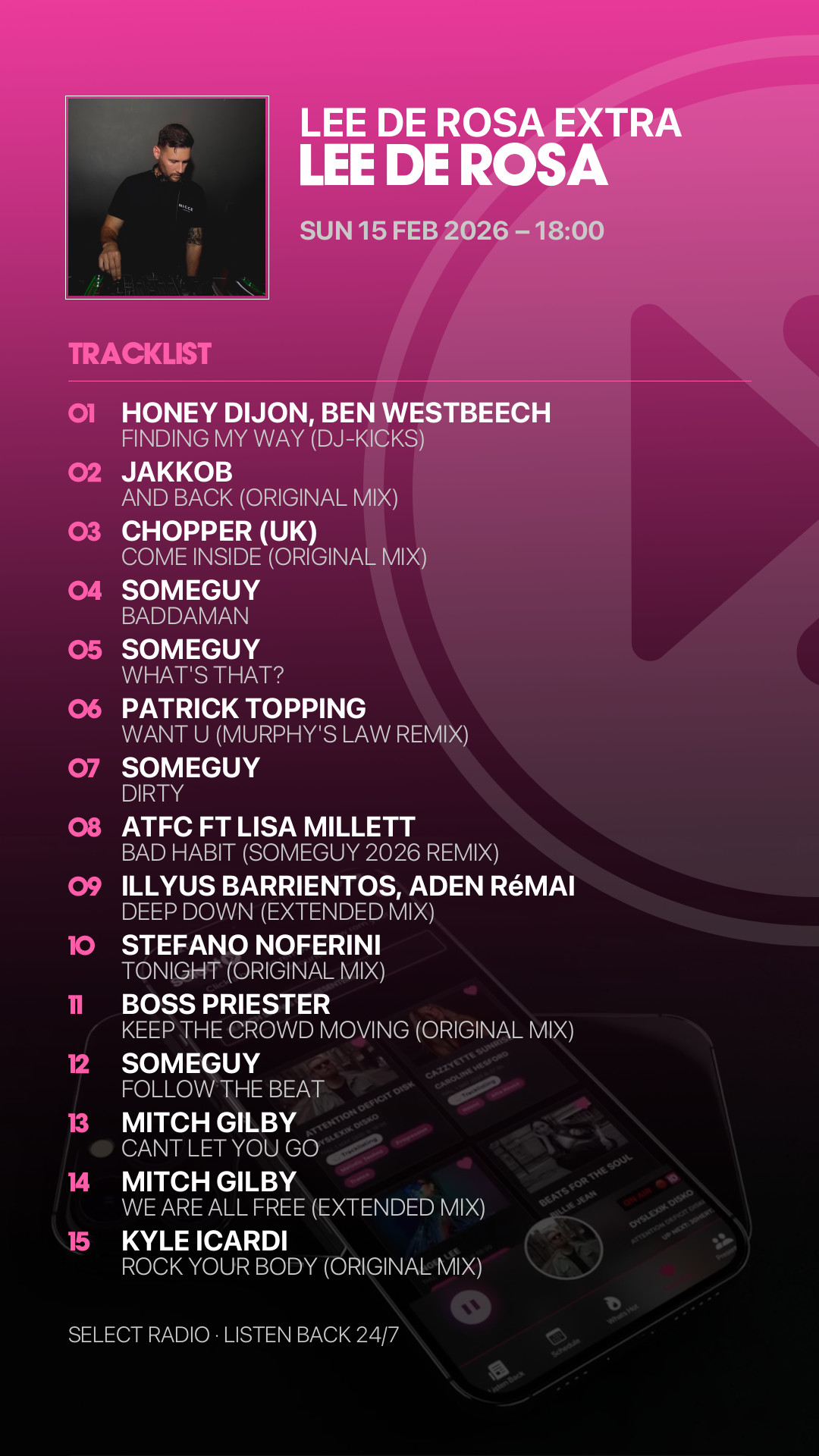 Tracklist Story Preview