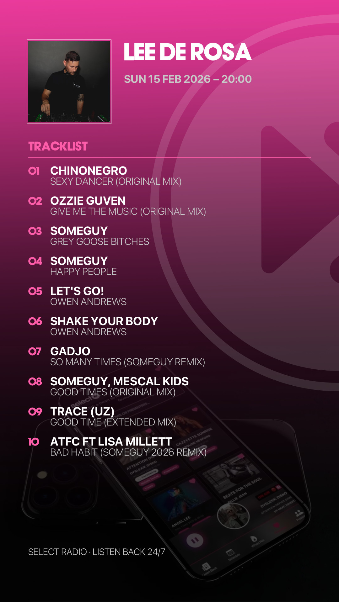 Tracklist Story Preview