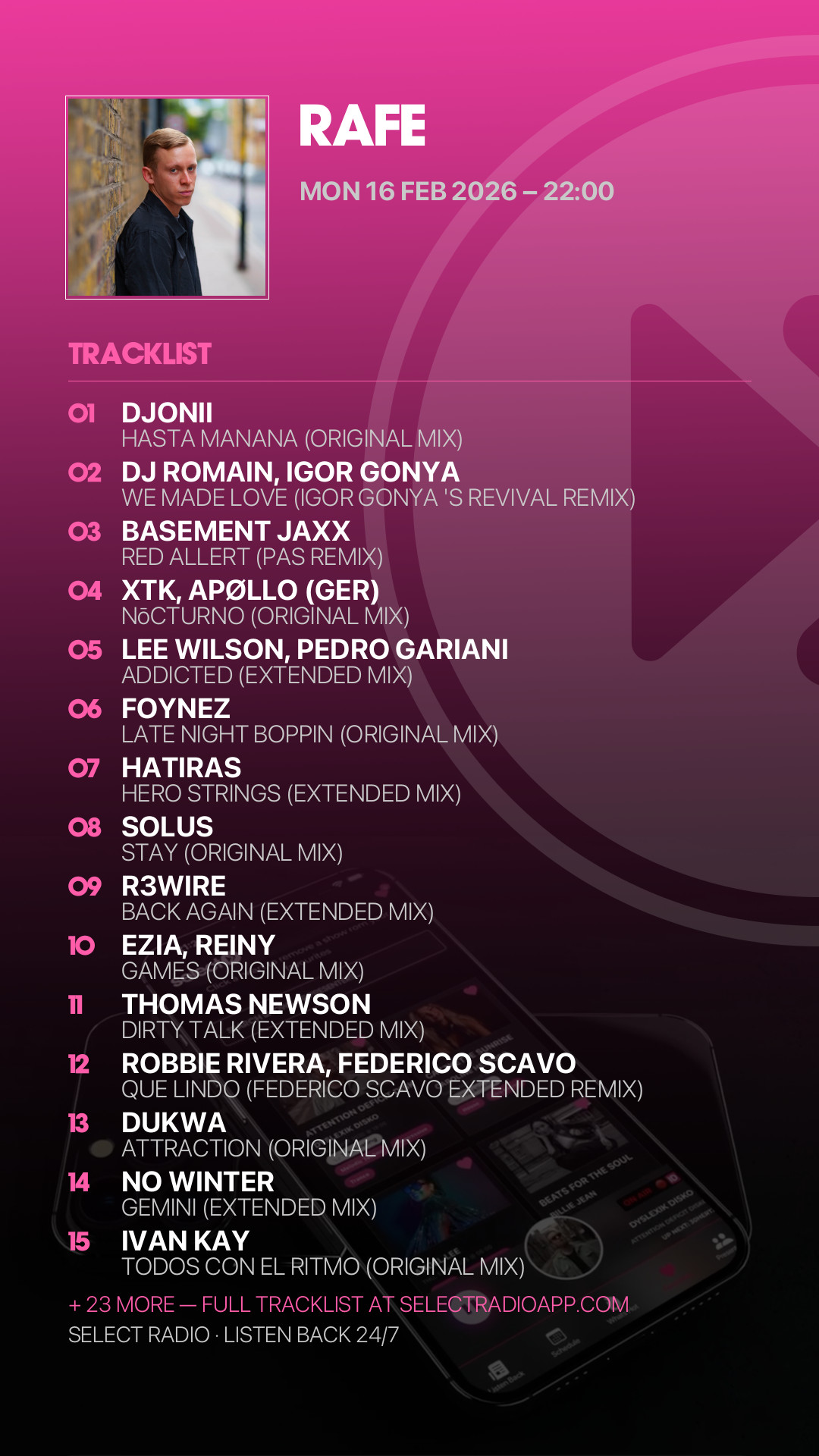 Tracklist Story Preview