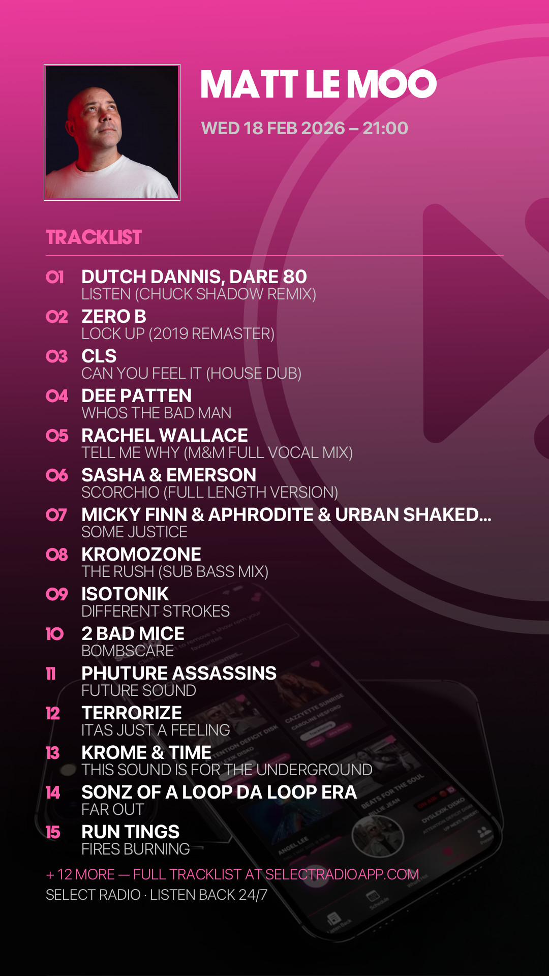 Tracklist Story Preview