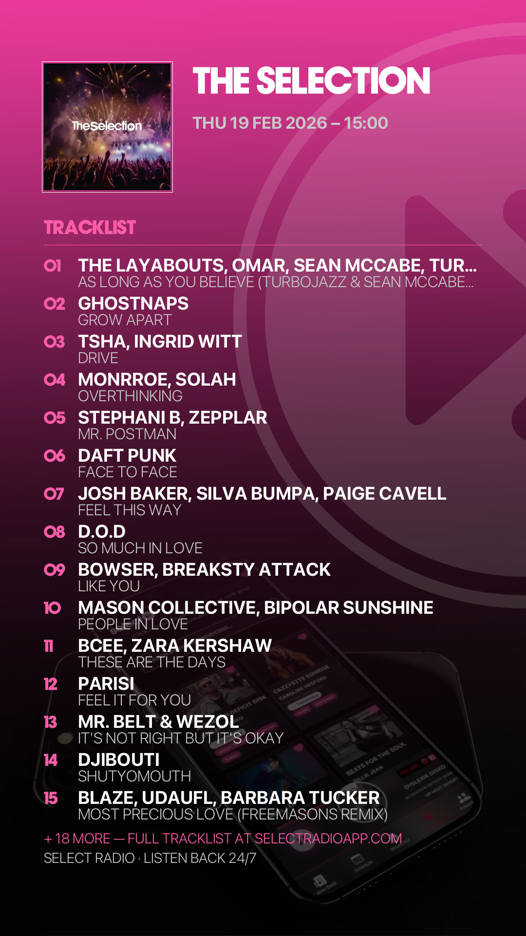Tracklist Story Preview