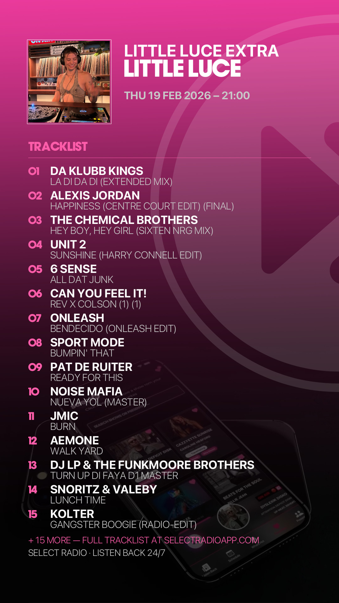 Tracklist Story Preview