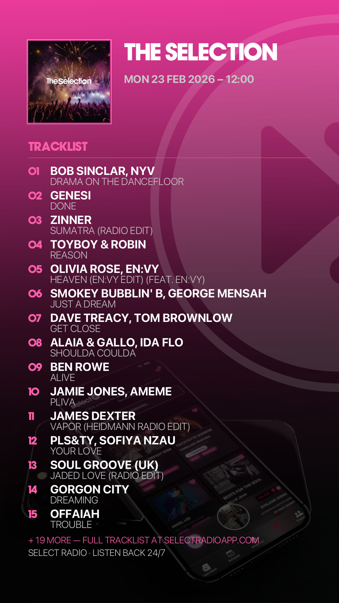 Tracklist Story Preview