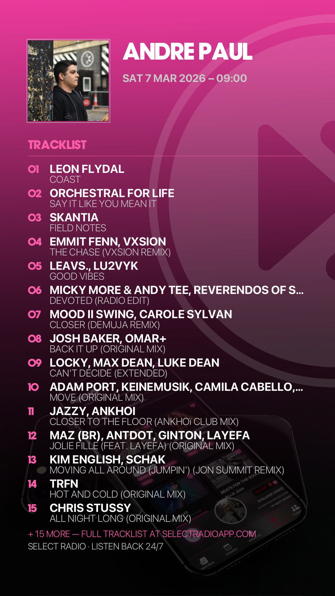 Tracklist Story Preview