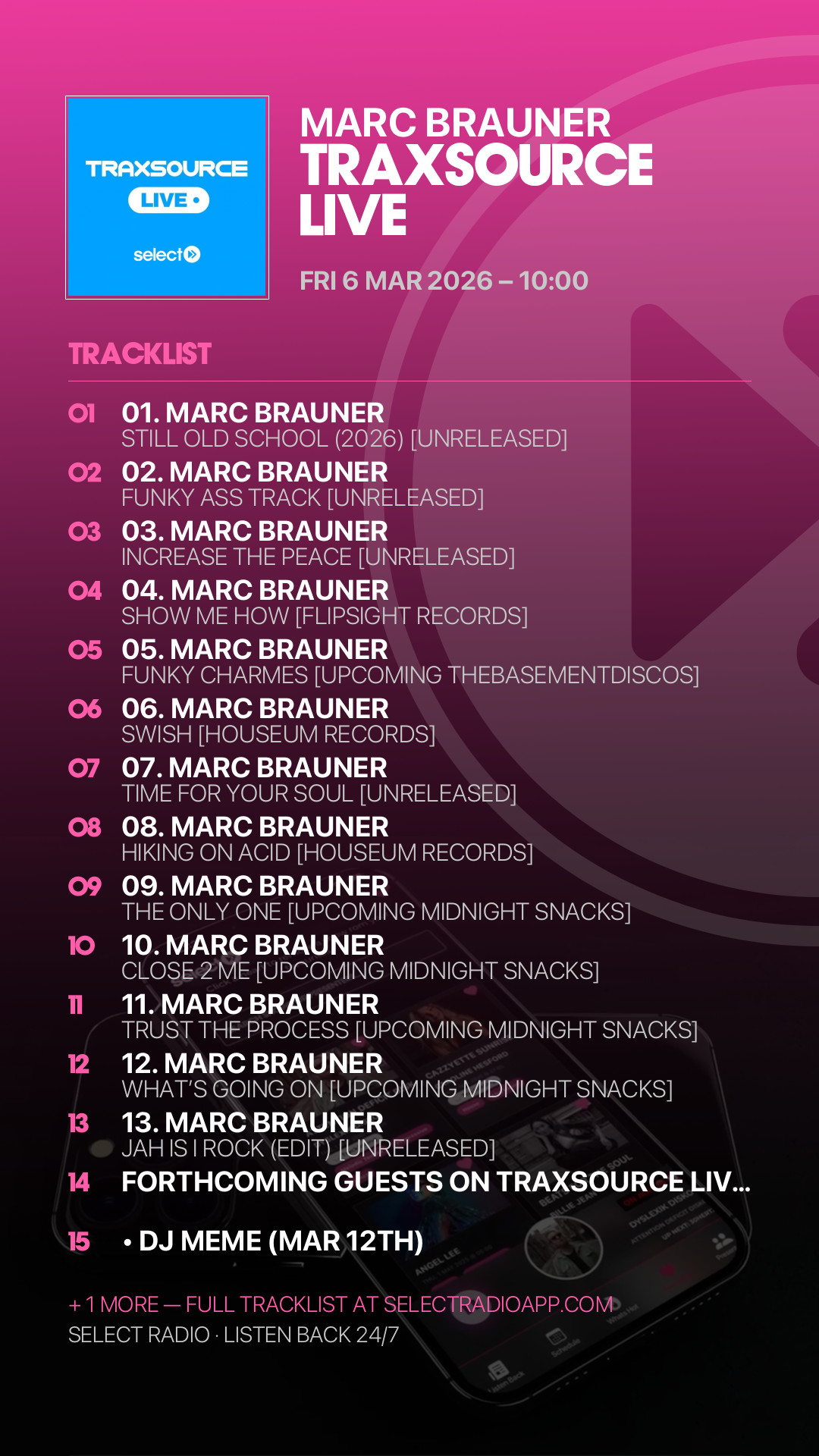 Tracklist Story Preview