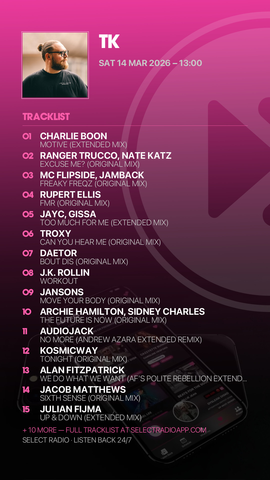 Tracklist Story Preview