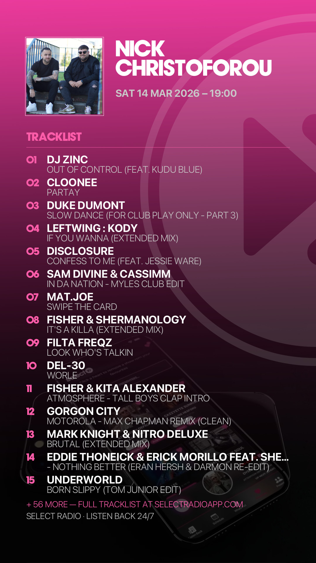 Tracklist Story Preview