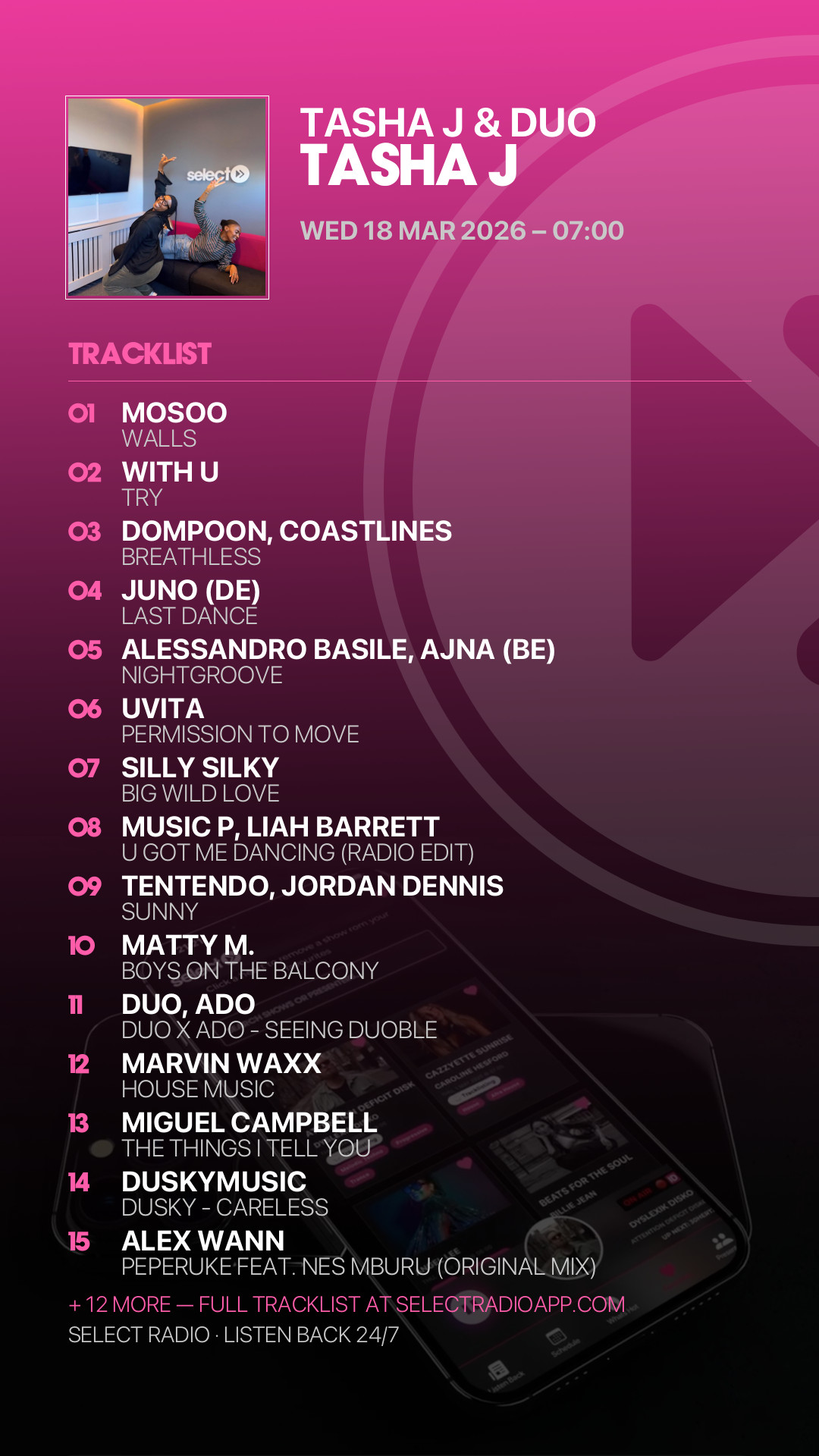 Tracklist Story Preview