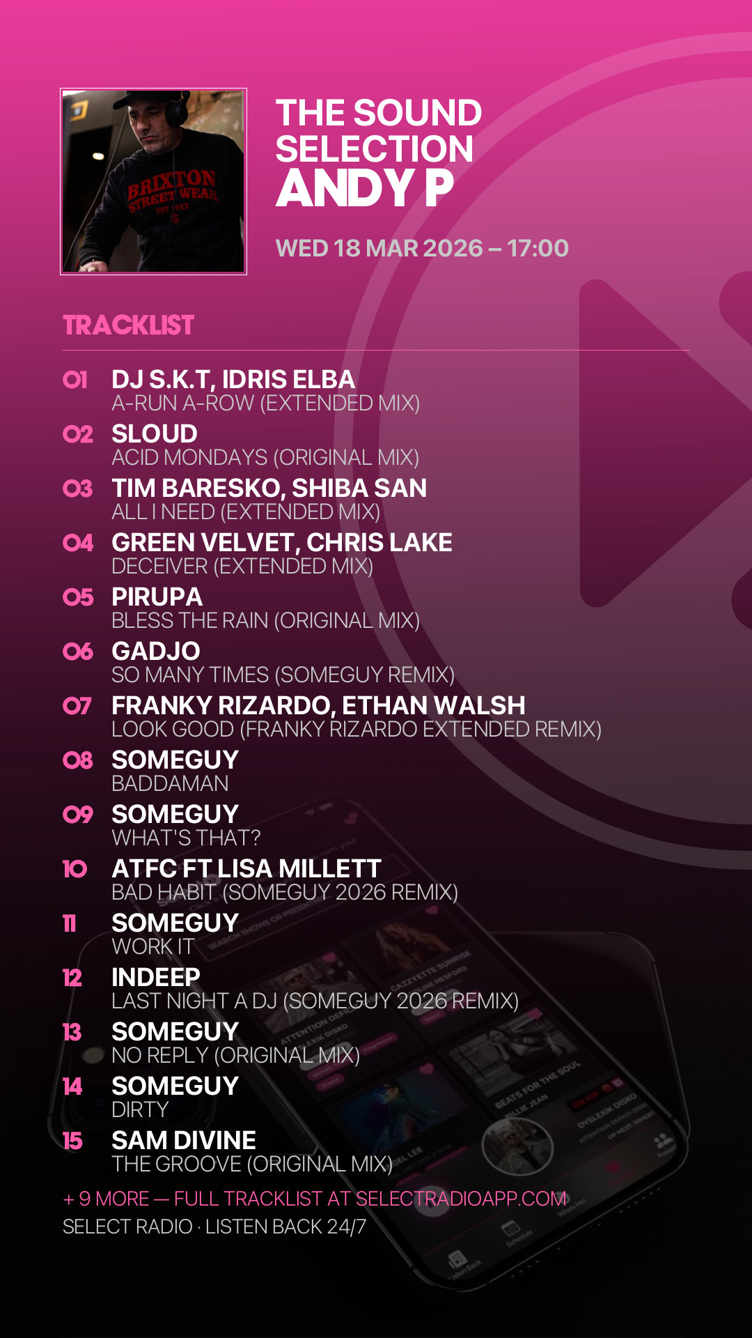 Tracklist Story Preview