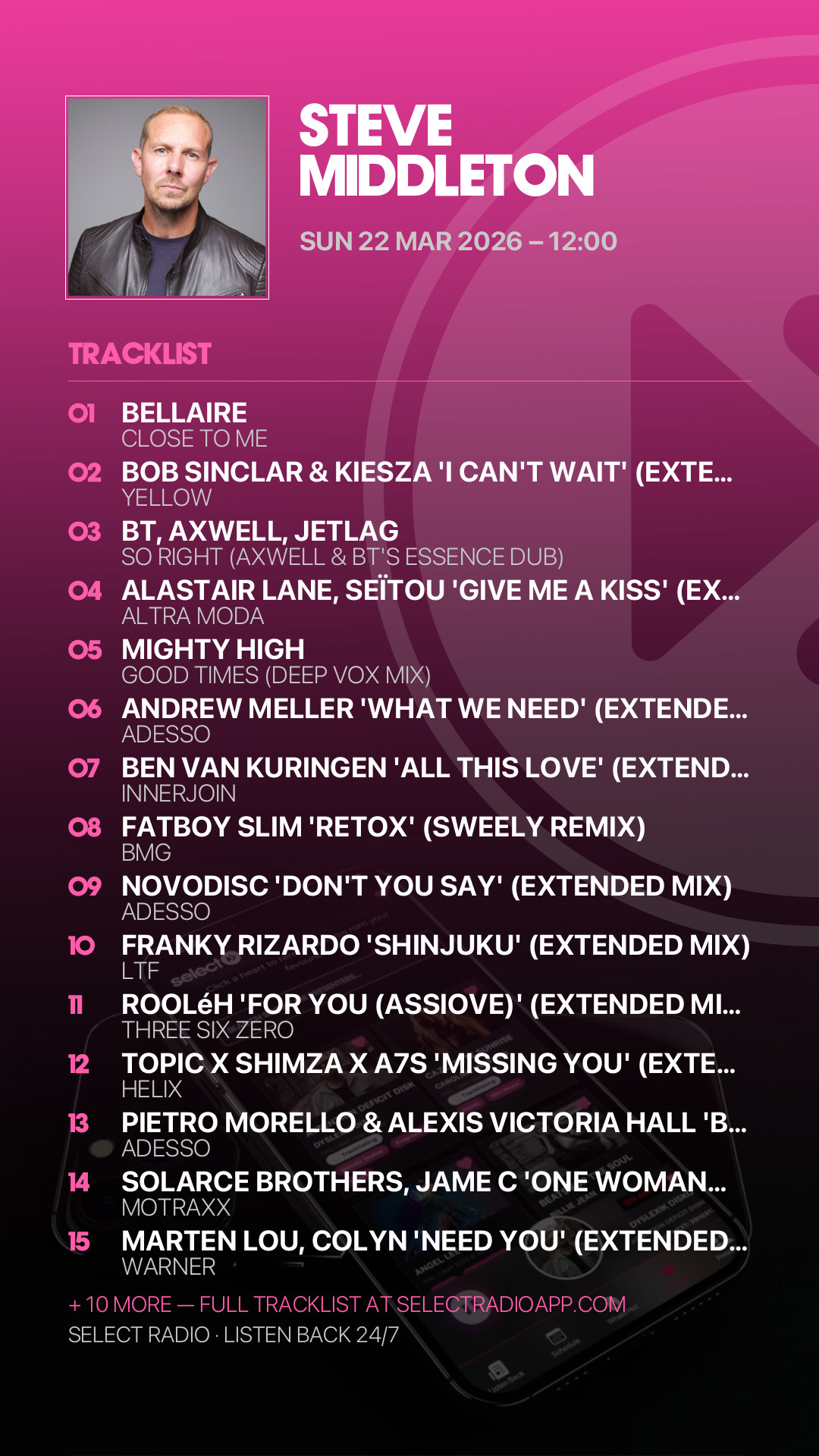 Tracklist Story Preview