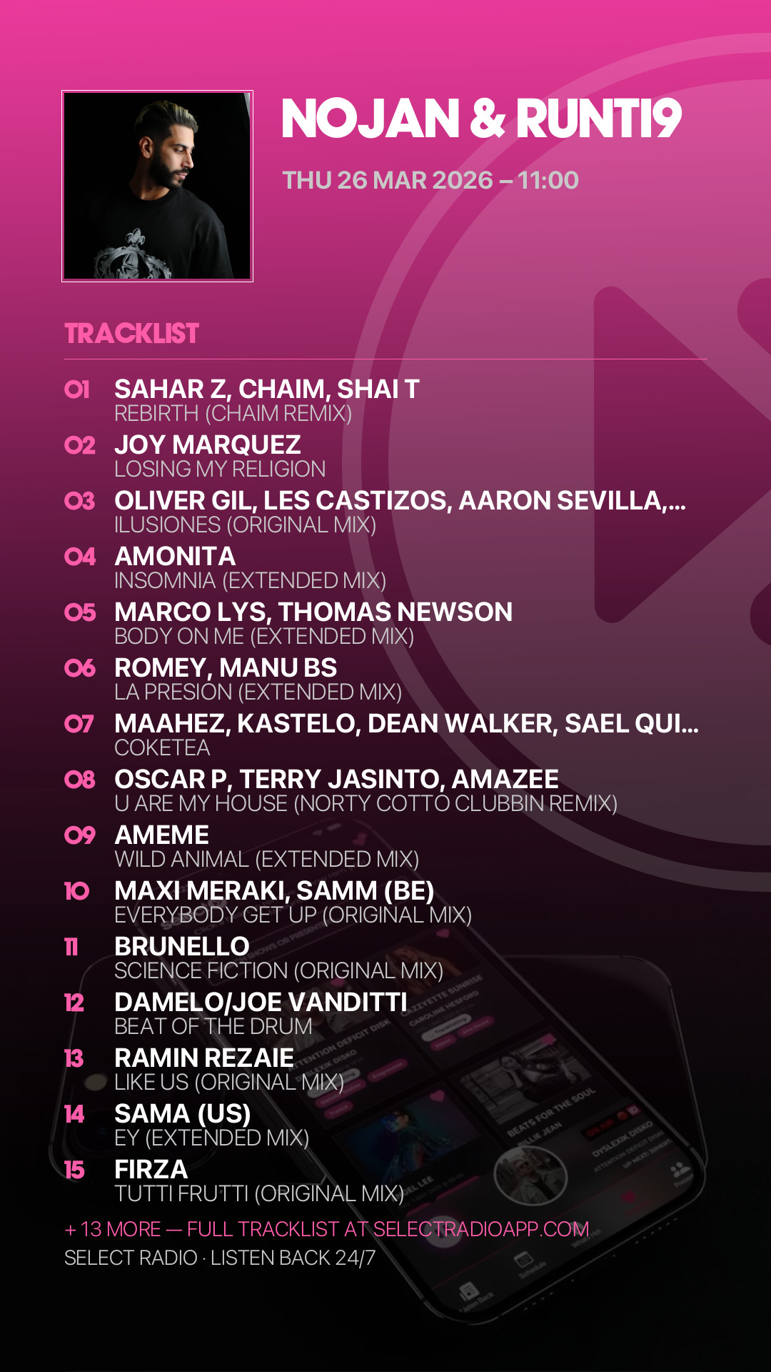 Tracklist Story Preview