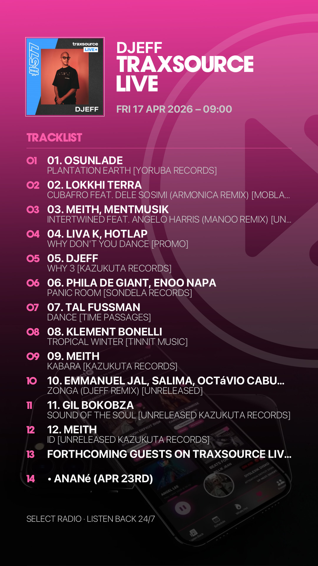 Tracklist Story Preview