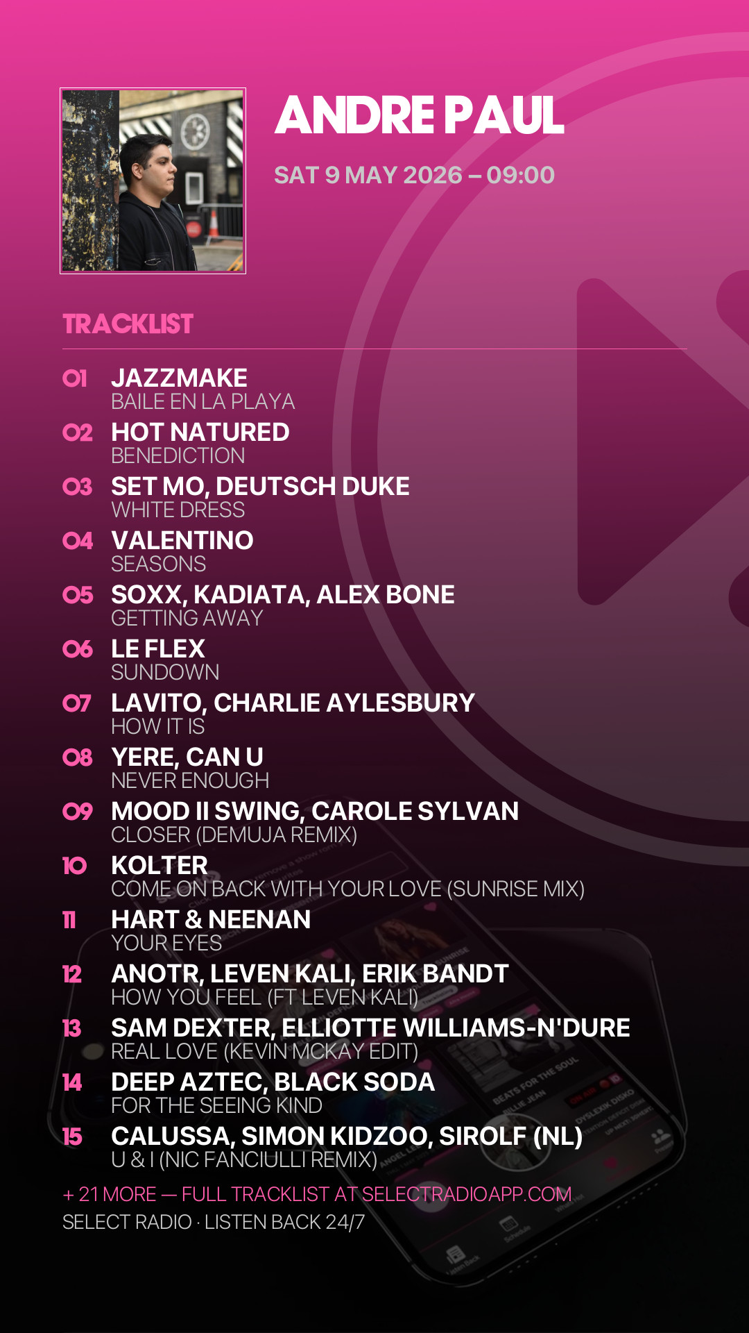 Tracklist Story Preview