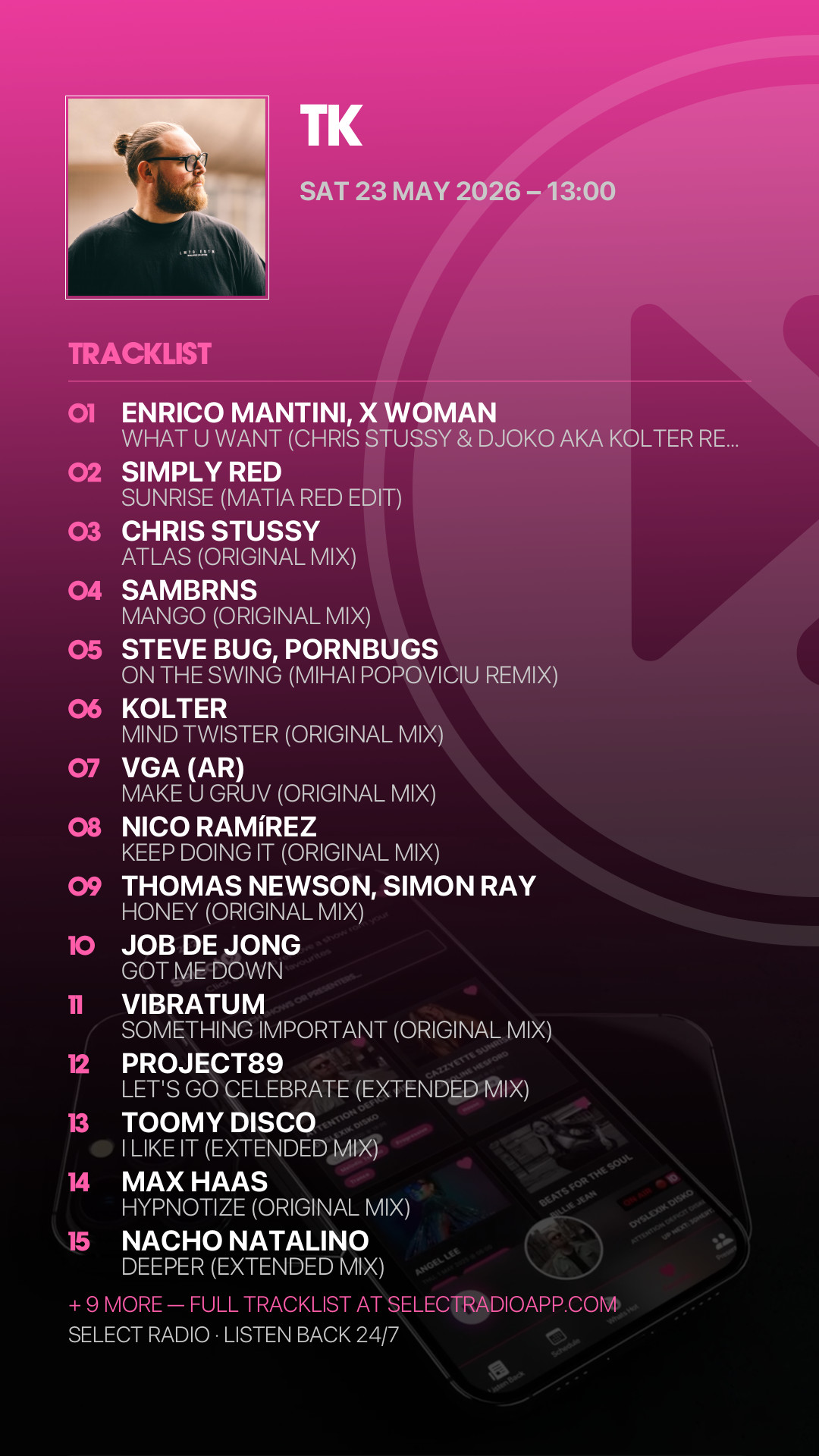 Tracklist Story Preview