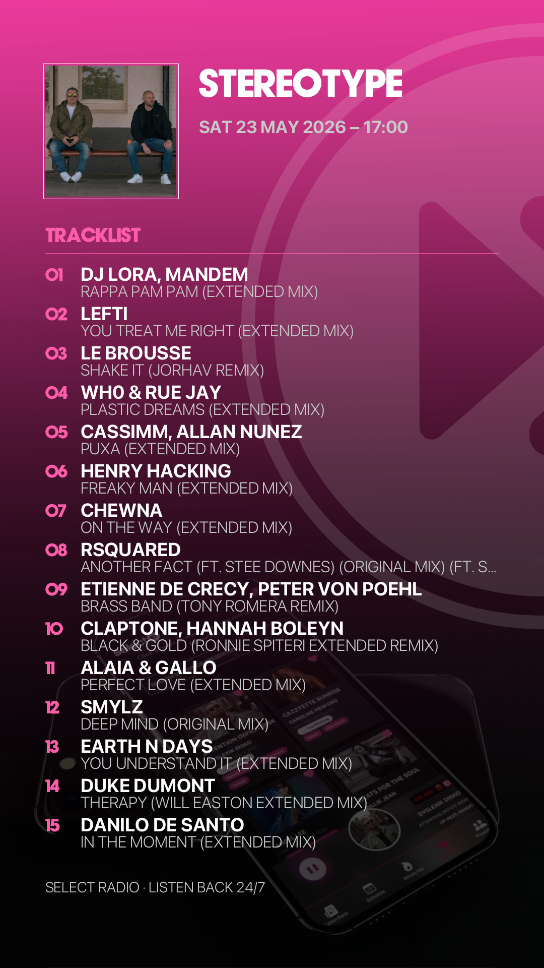 Tracklist Story Preview