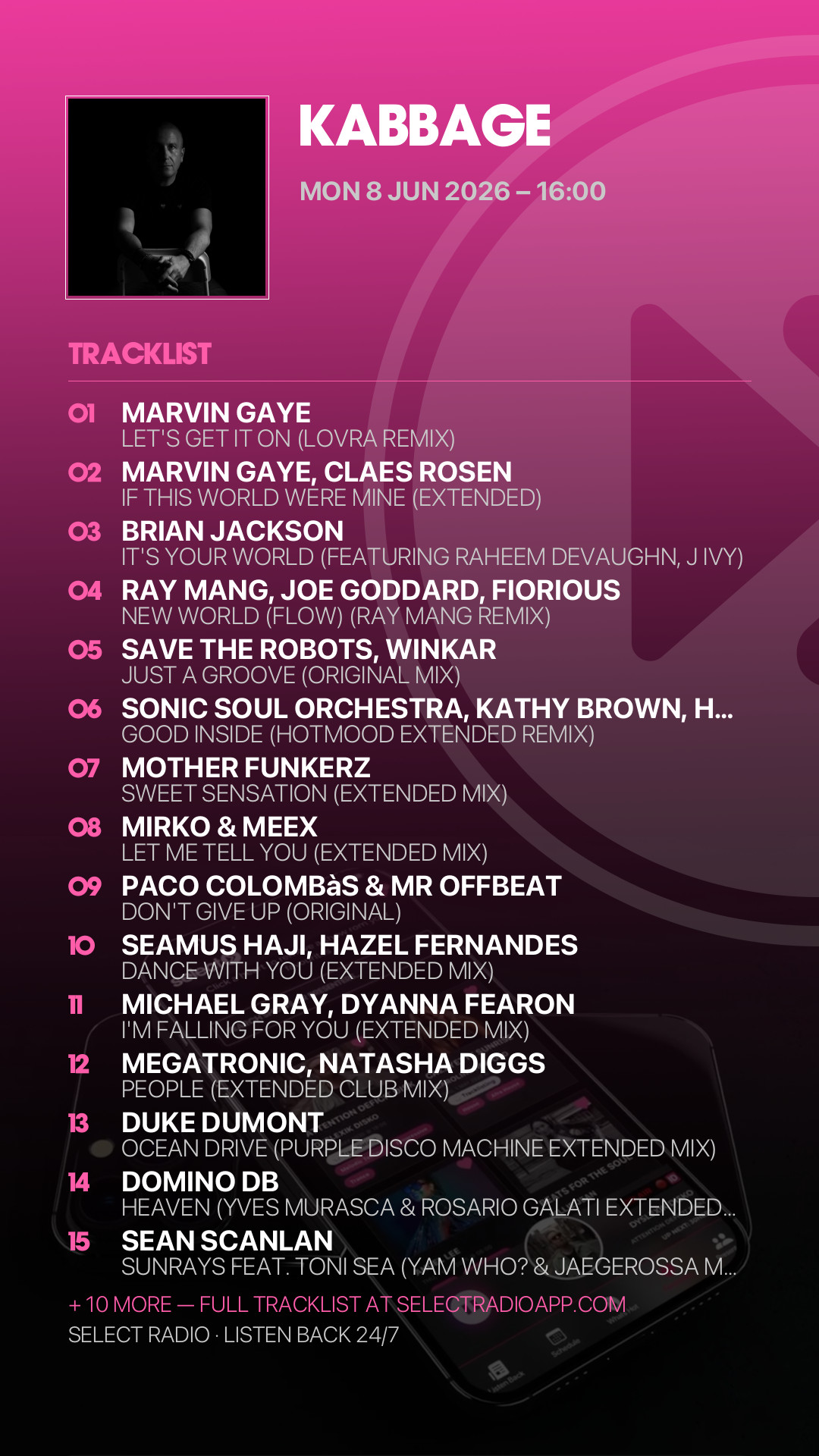 Tracklist Story Preview