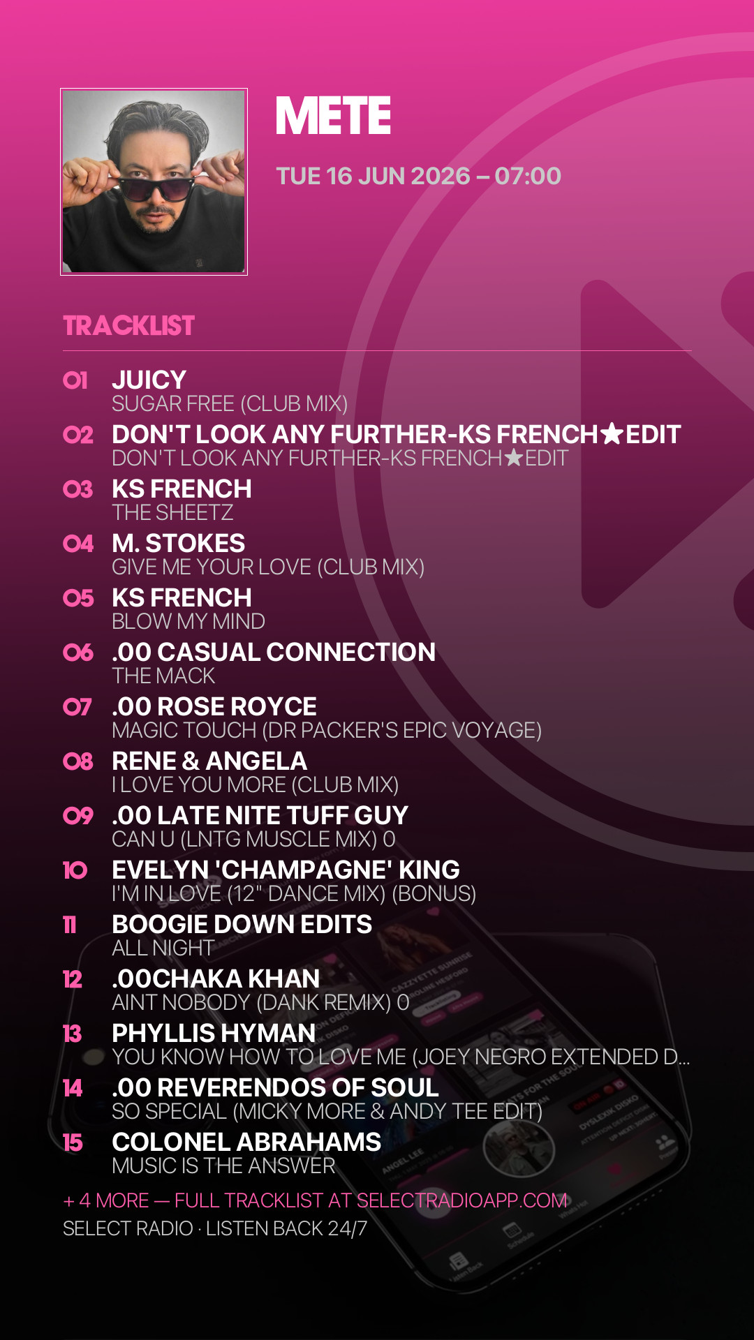Tracklist Story Preview