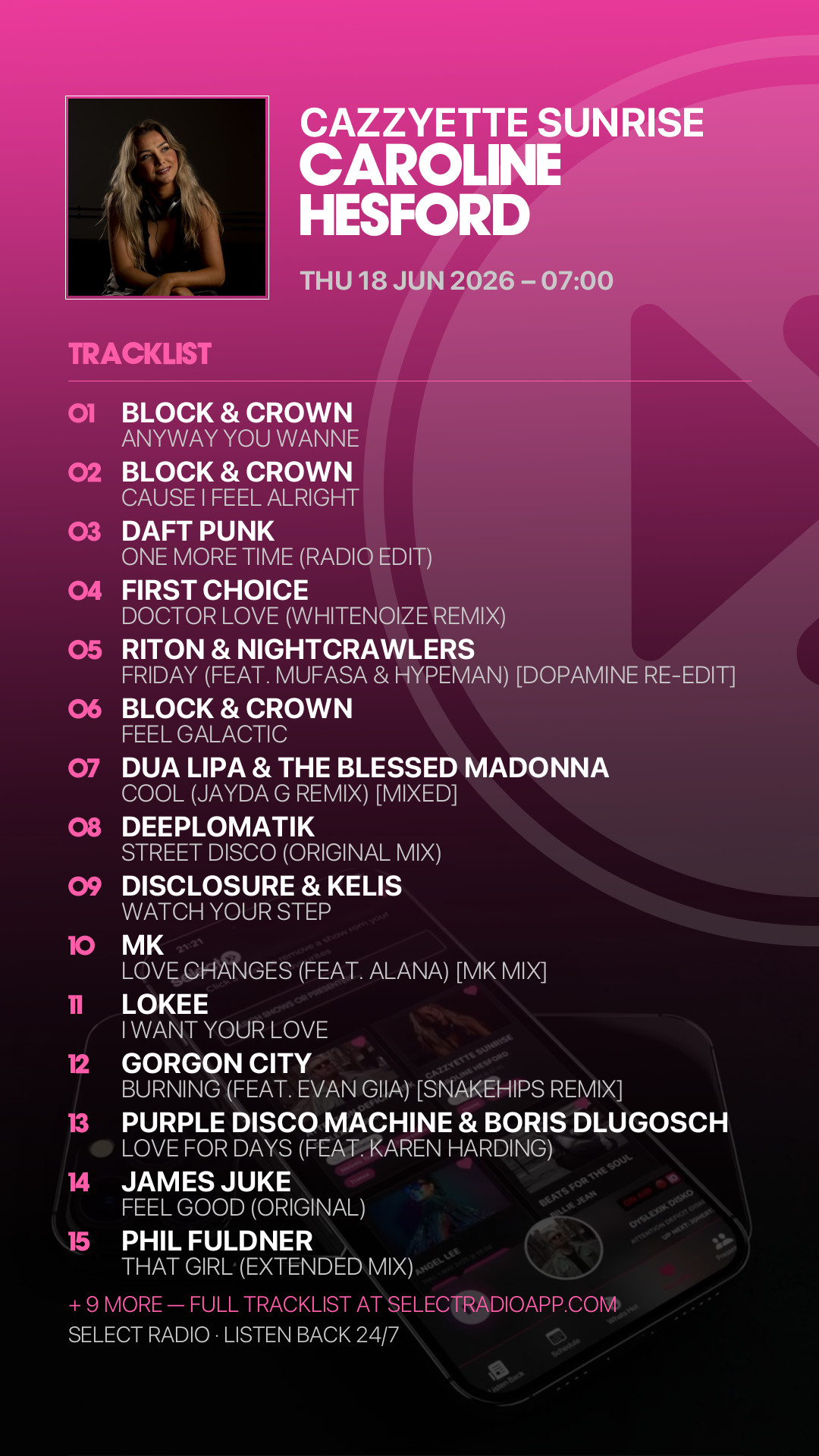 Tracklist Story Preview