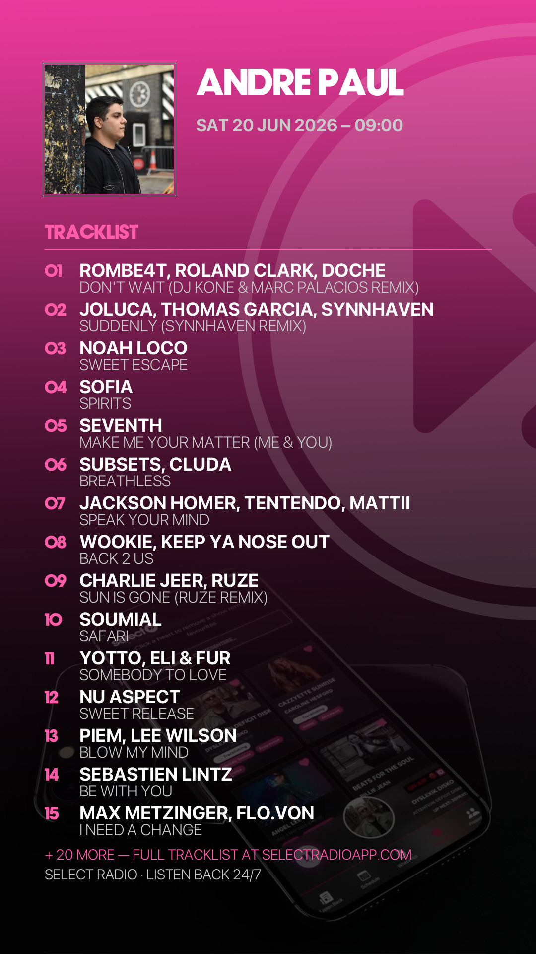 Tracklist Story Preview